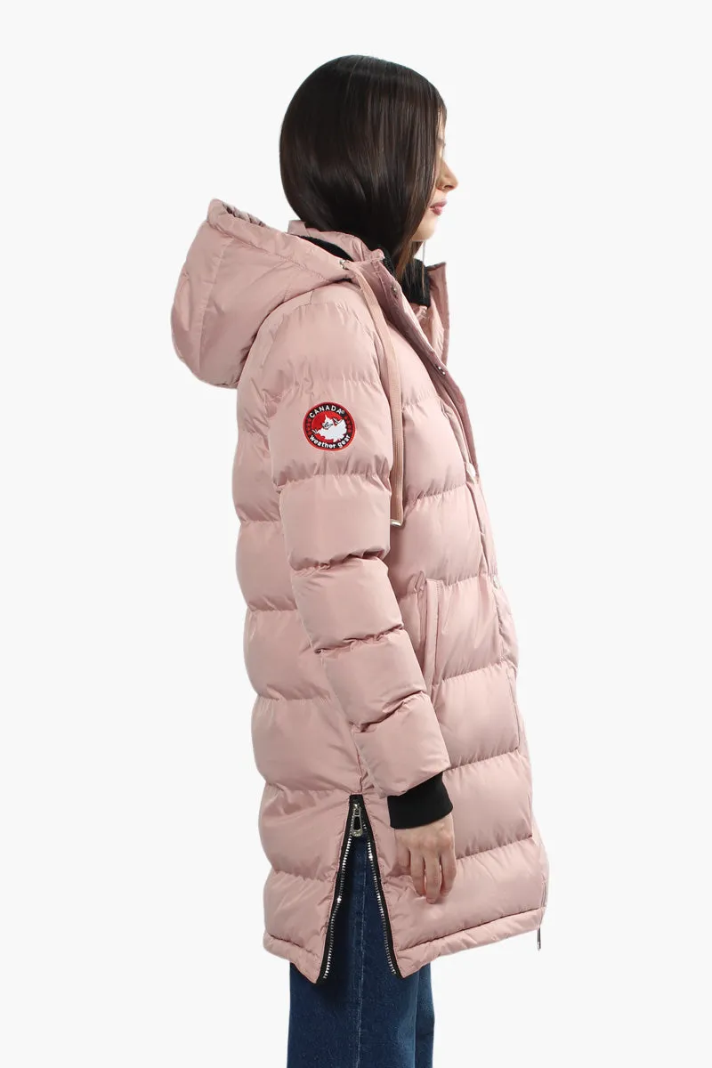 Canada Weather Gear Side Zip Puffer Parka Jacket - Pink sold by Fairweather product image thumbnail 3