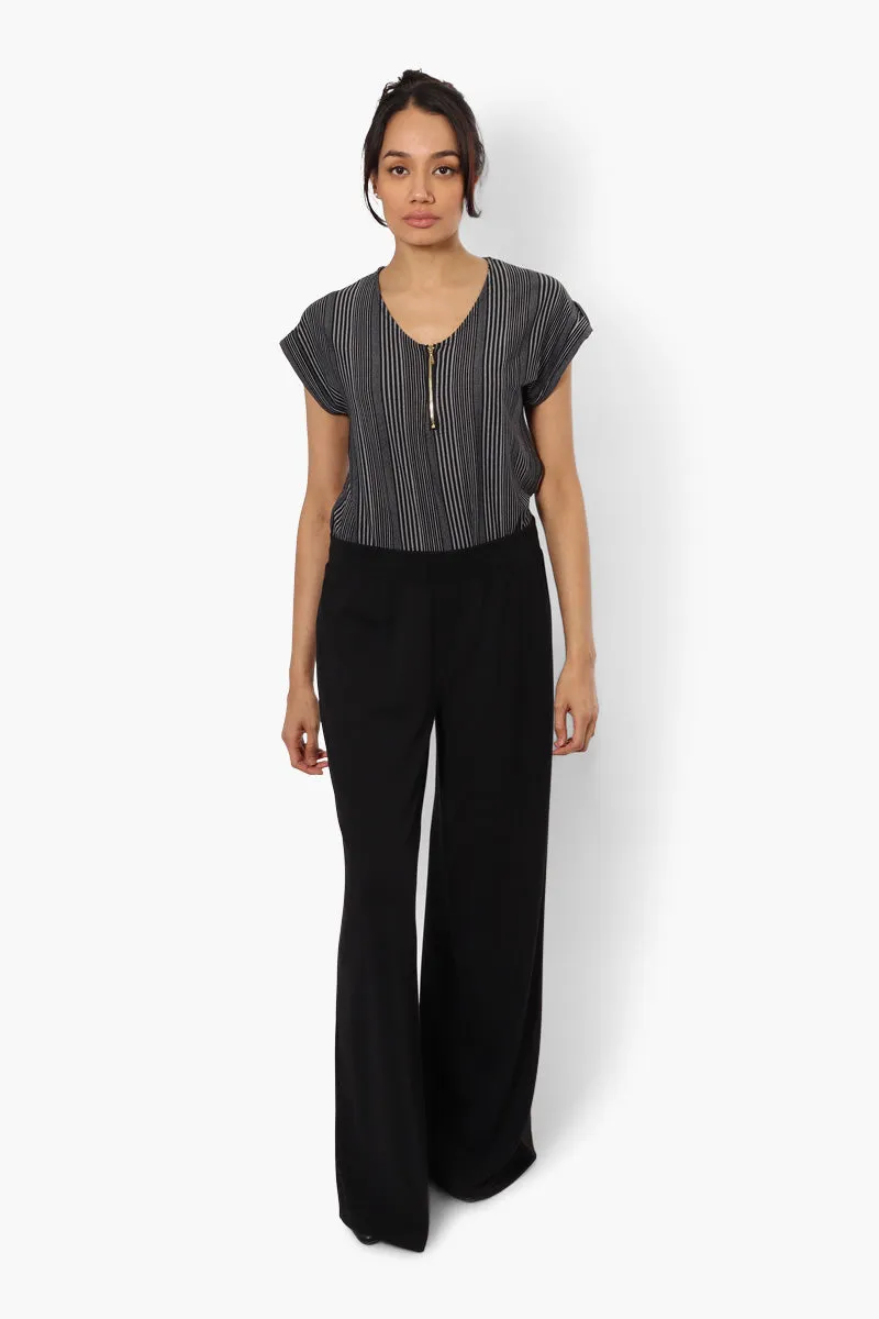 Beechers Brook Striped Front Zip Tee - Black sold by Fairweather product image thumbnail 2