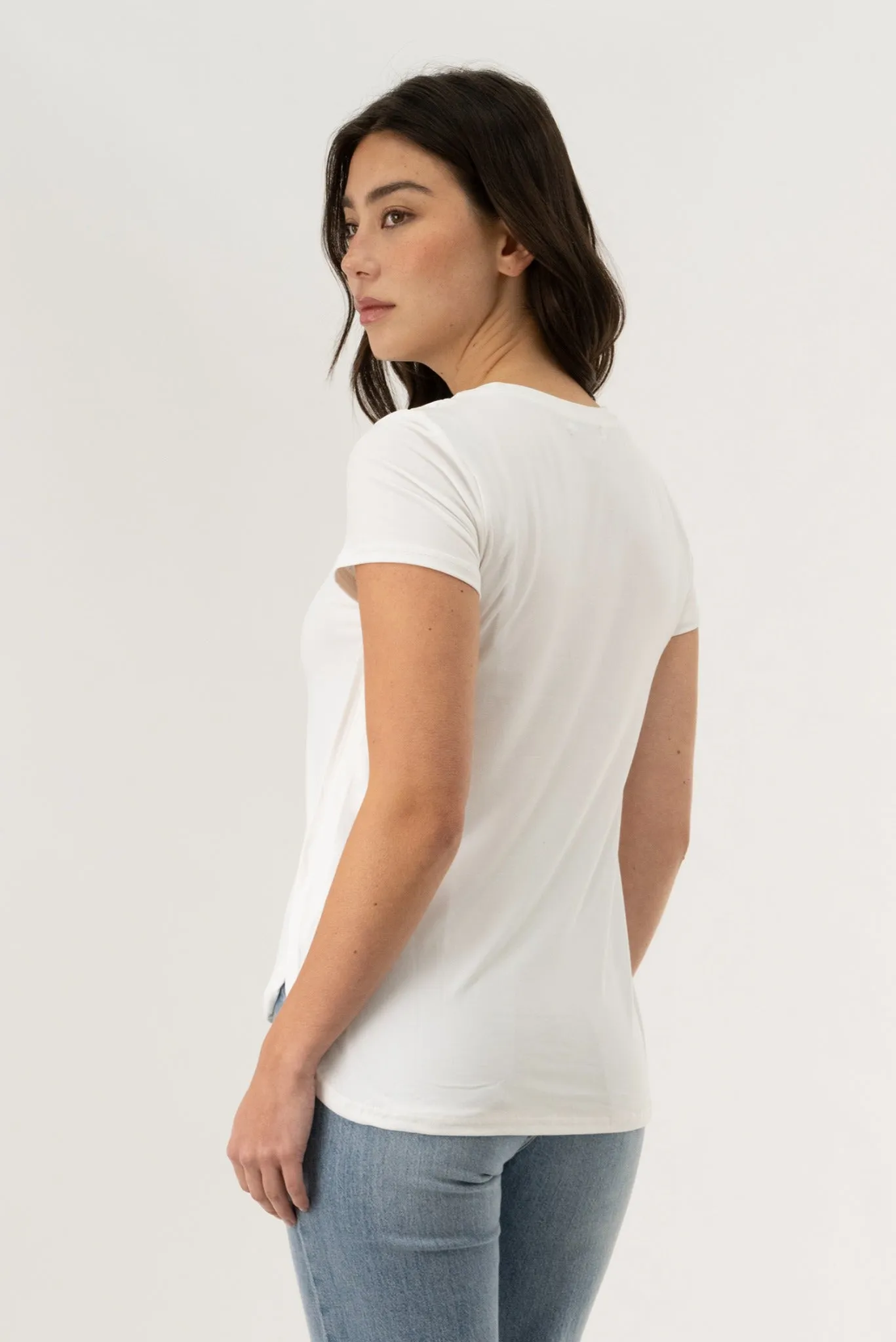 Crewneck Paris Tee - White sold by Fairweather product image thumbnail 3