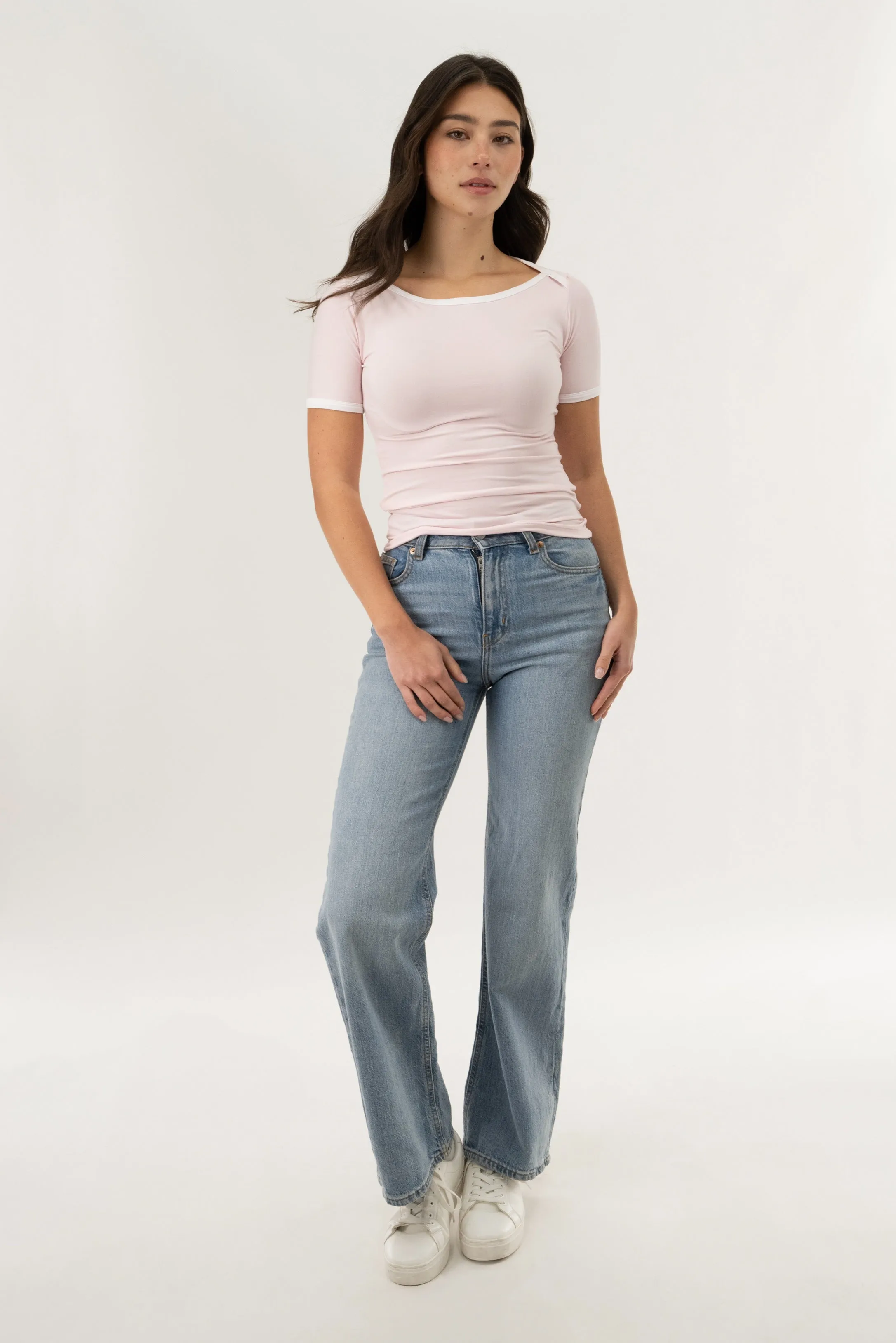 Crewneck Tee - Pink sold by Fairweather product image thumbnail 5