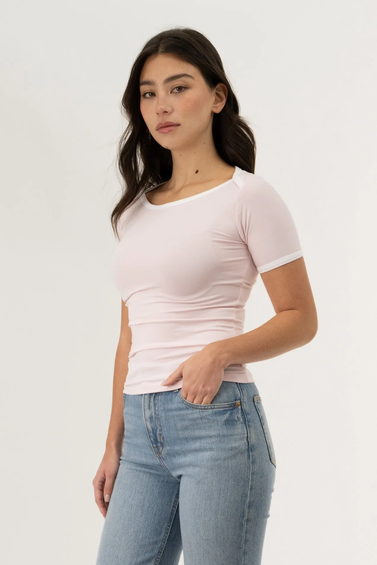 Crewneck Tee - Pink sold by Fairweather product image thumbnail 2