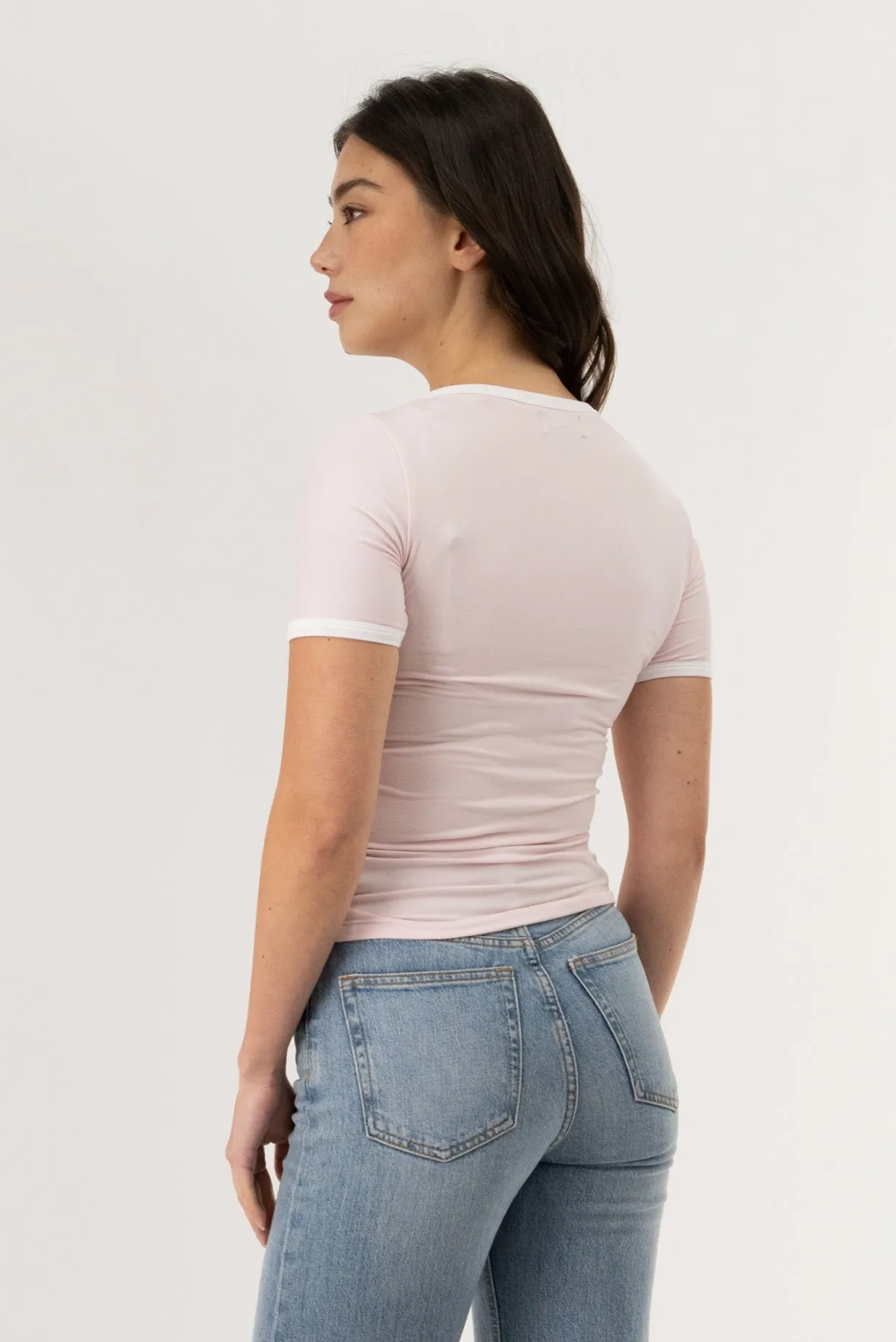 Crewneck Tee - Pink sold by Fairweather product image thumbnail 3