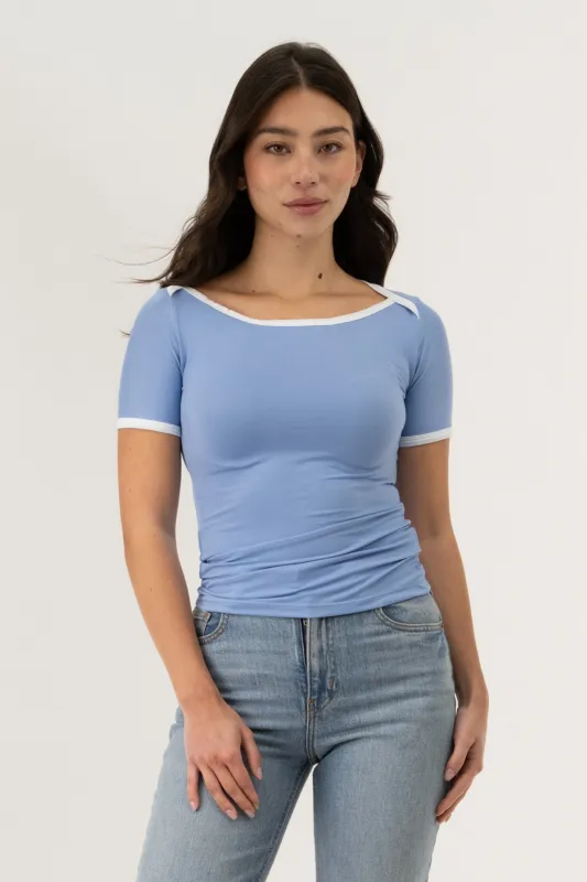 Crewneck Tee - Blue made by Fairweather