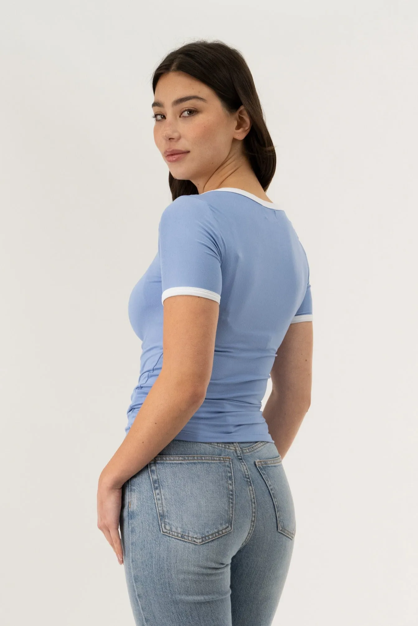 Crewneck Tee - Blue sold by Fairweather product image thumbnail 3