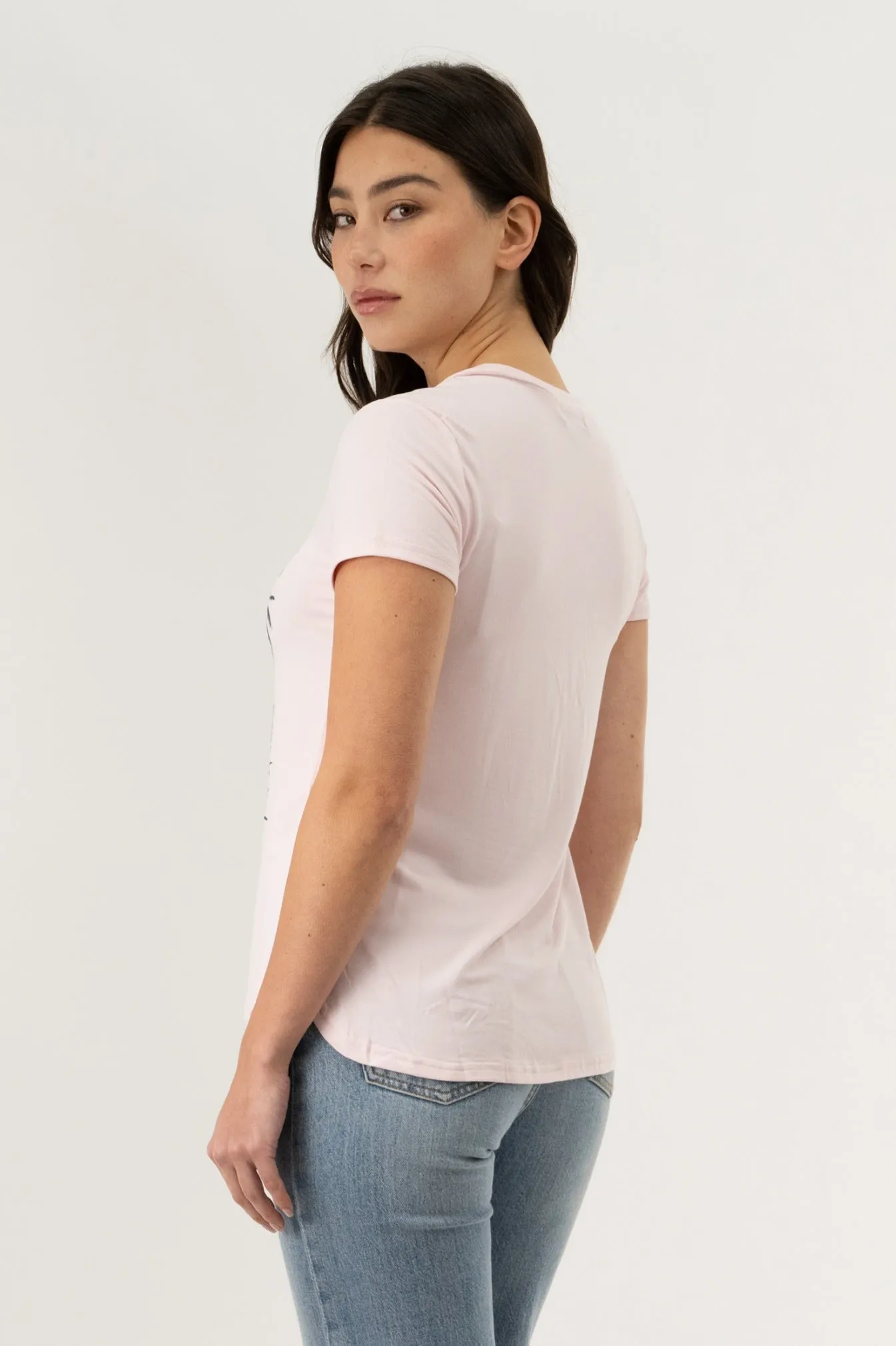 Crewneck California Tee - Pink sold by Fairweather product image thumbnail 3