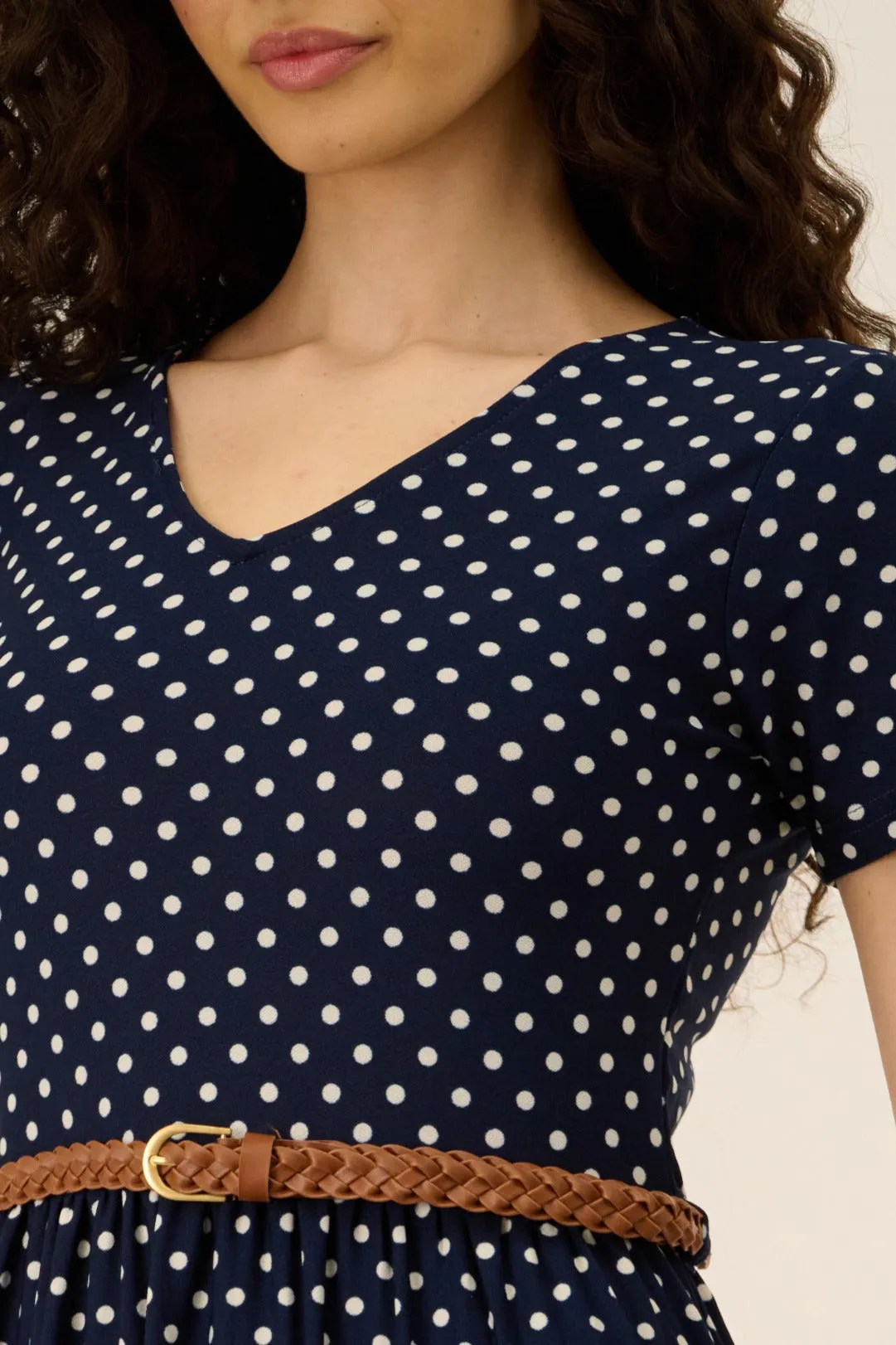 Belted Maxi Dress - Navy sold by Fairweather product image thumbnail 4