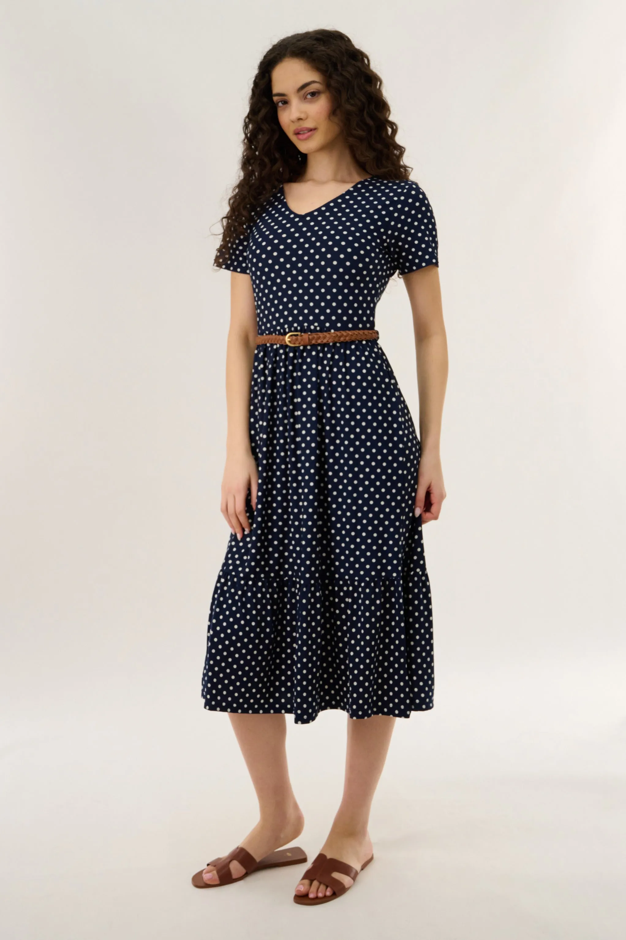 Belted Maxi Dress - Navy sold by Fairweather product image thumbnail 2