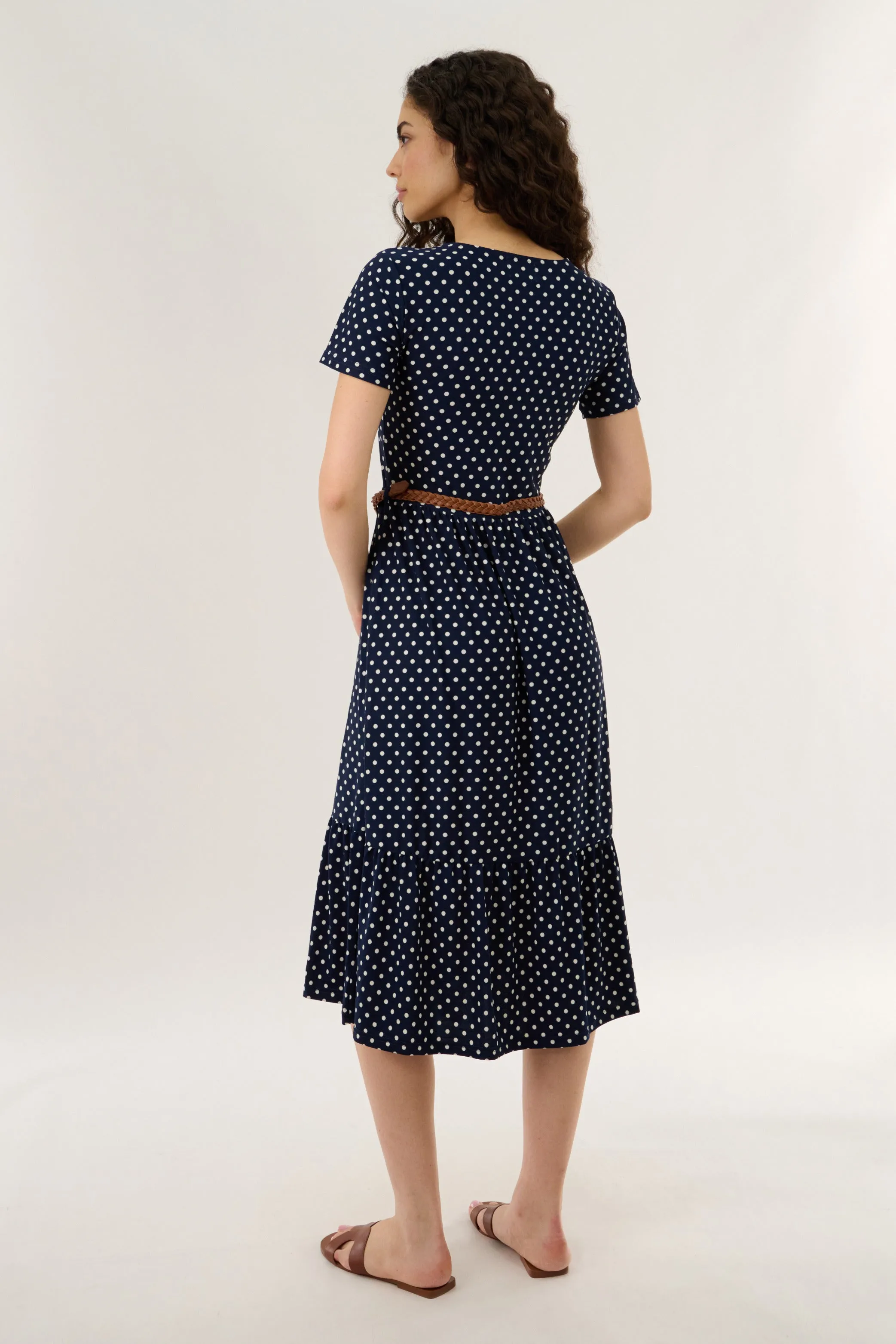 Belted Maxi Dress - Navy sold by Fairweather product image thumbnail 3
