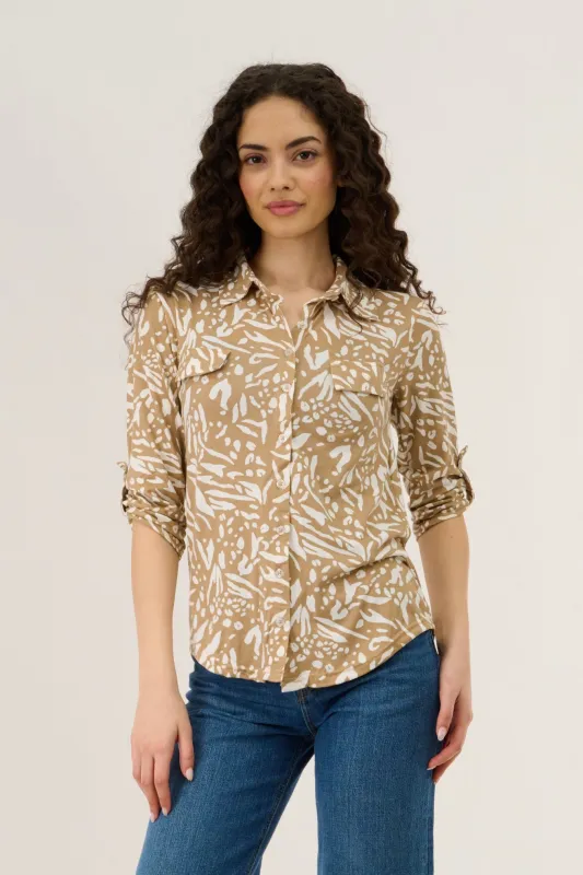 Up Blouse - Taupe made by Fairweather