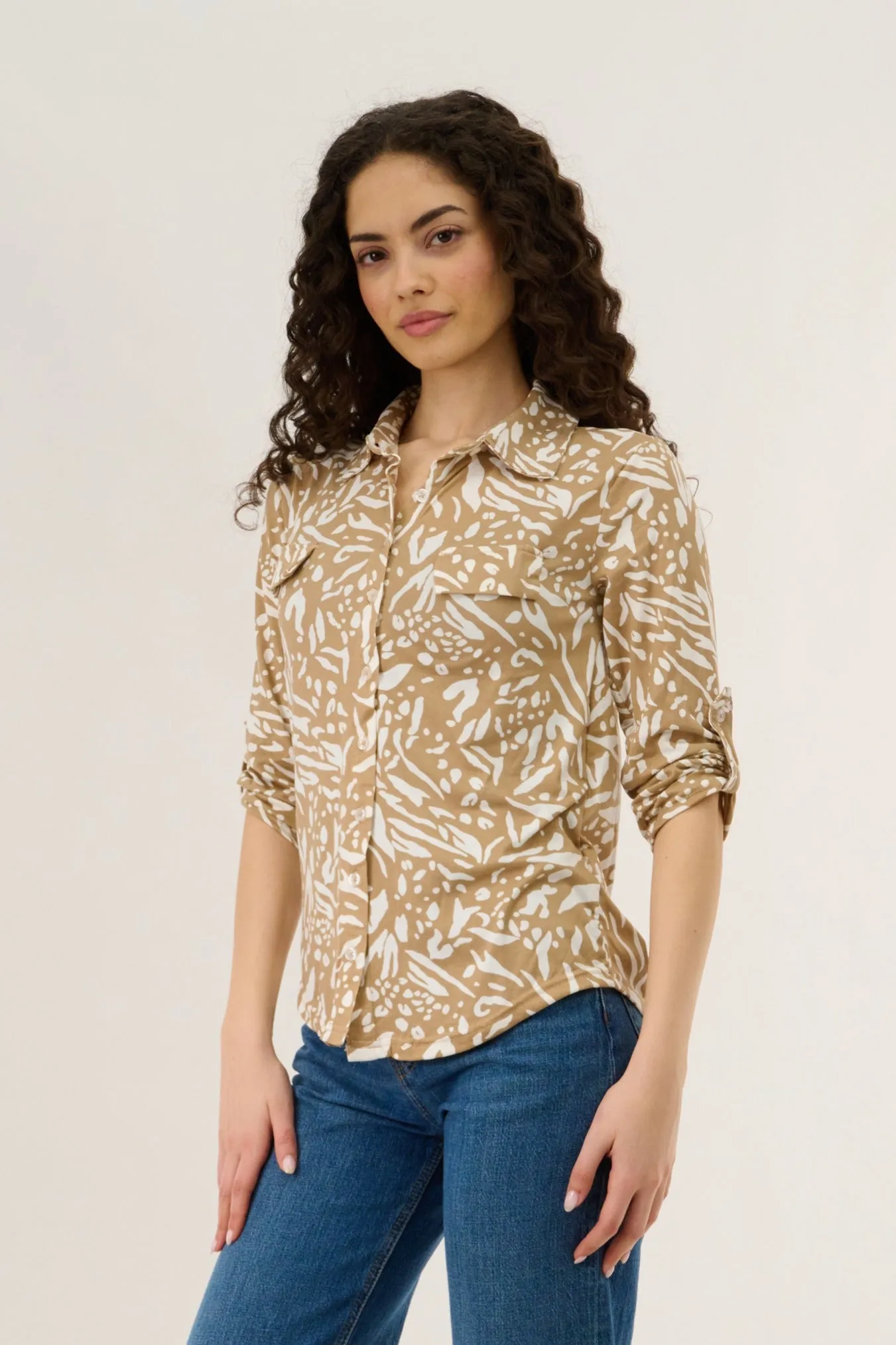 Up Blouse - Taupe sold by Fairweather product image thumbnail 2