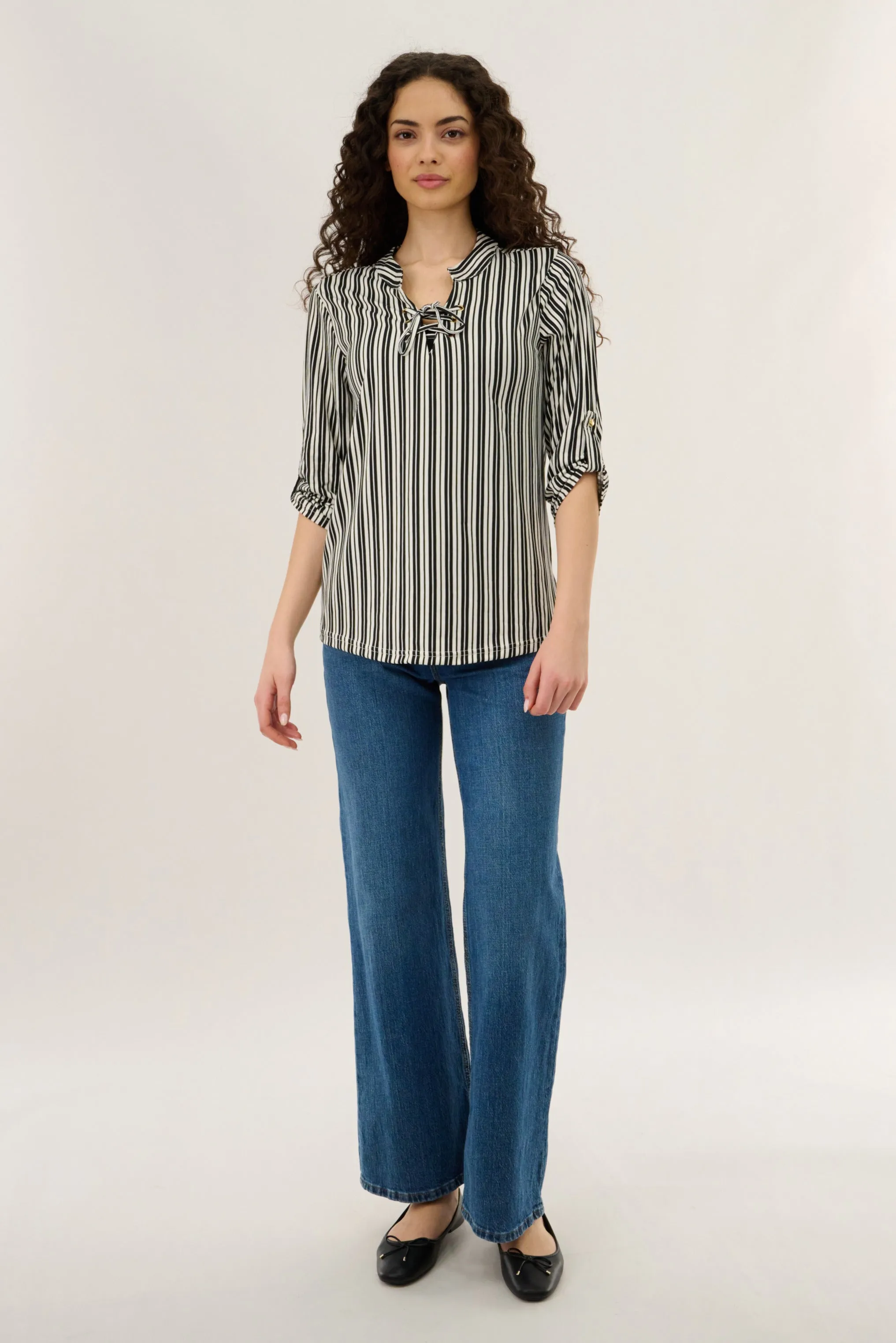 Tie Up Blouse - Black sold by Fairweather product image thumbnail 5