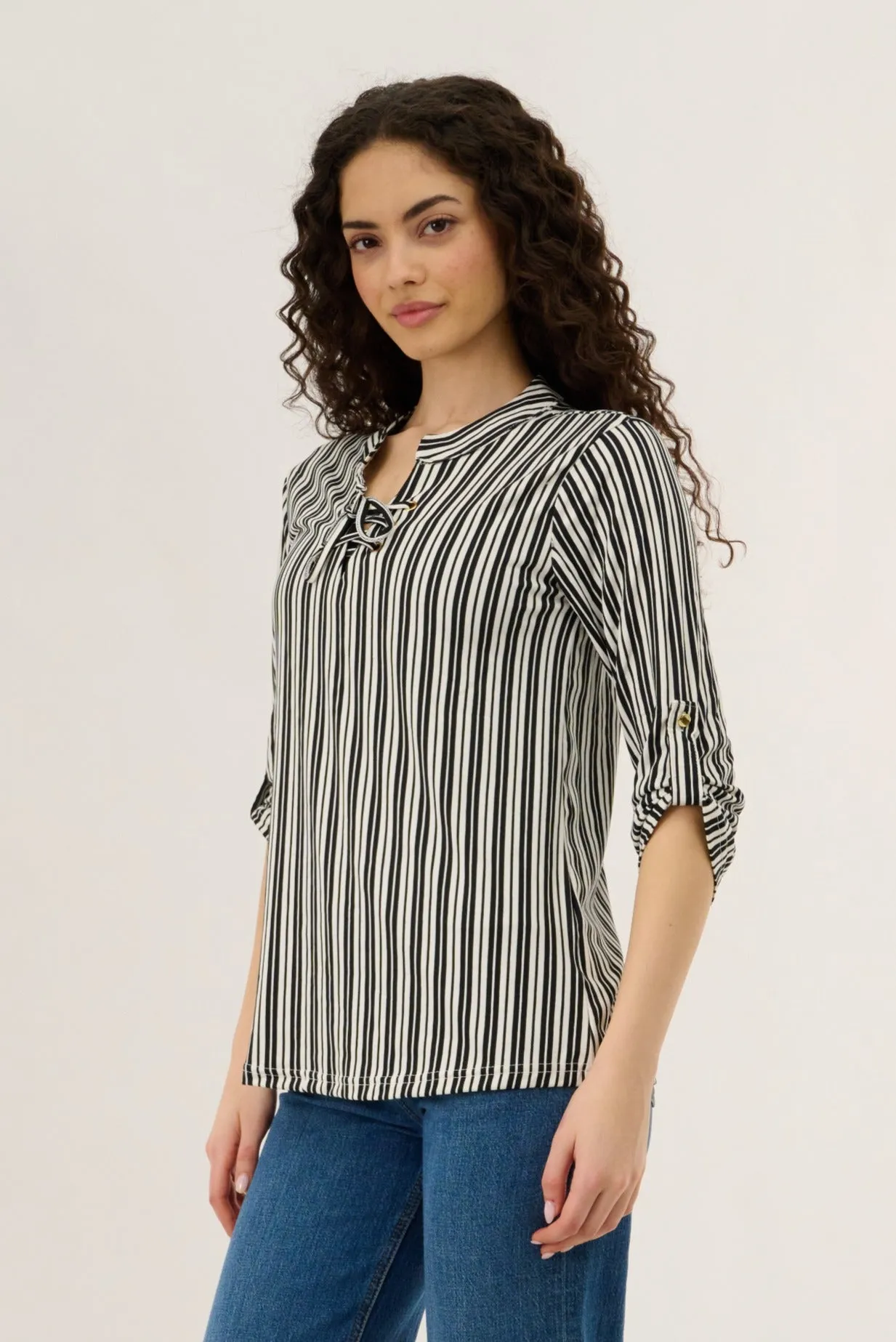 Tie Up Blouse - Black sold by Fairweather product image thumbnail 2