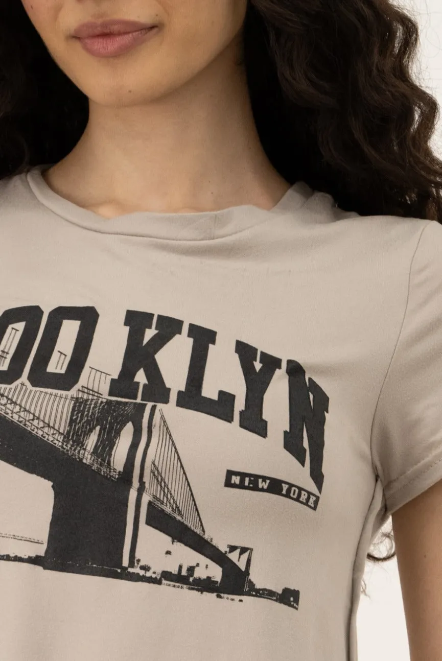 Short Sleeve City Tee - Stone sold by Fairweather product image thumbnail 4