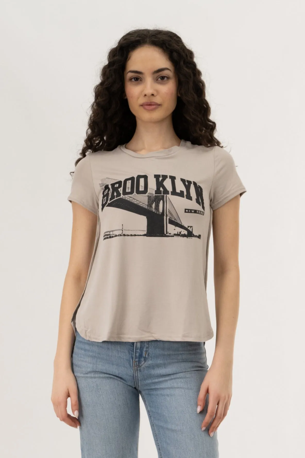 Short Sleeve City Tee - Stone sold by Fairweather