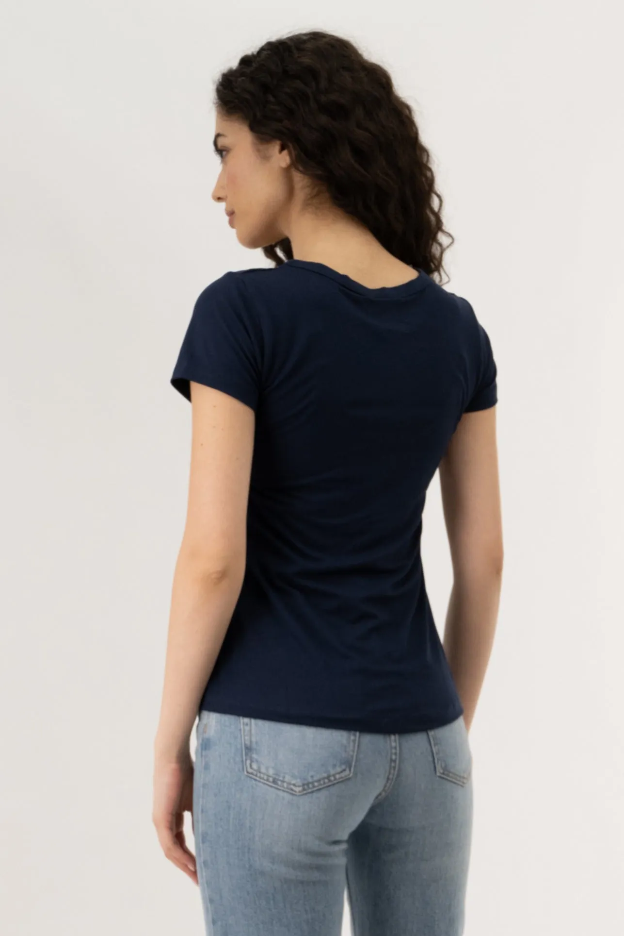 Henley With Zipper Tee - Navy sold by Fairweather product image thumbnail 3