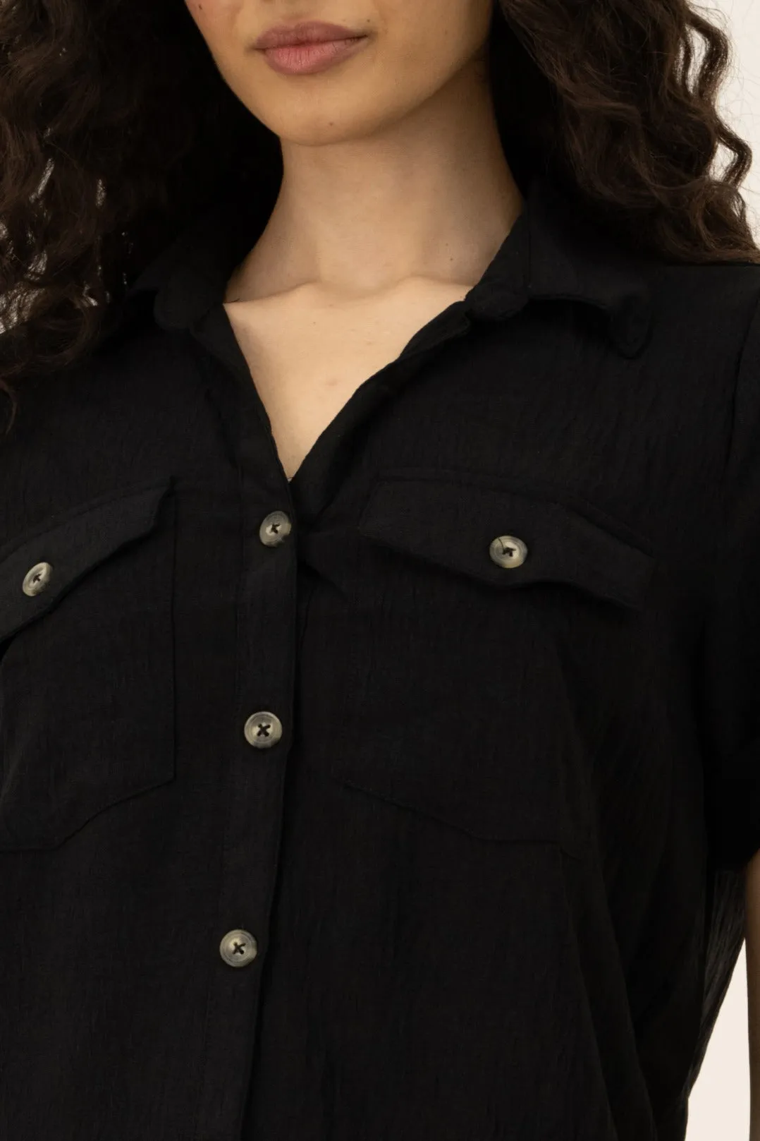 Button Down Shirt - Black sold by Fairweather product image thumbnail 4