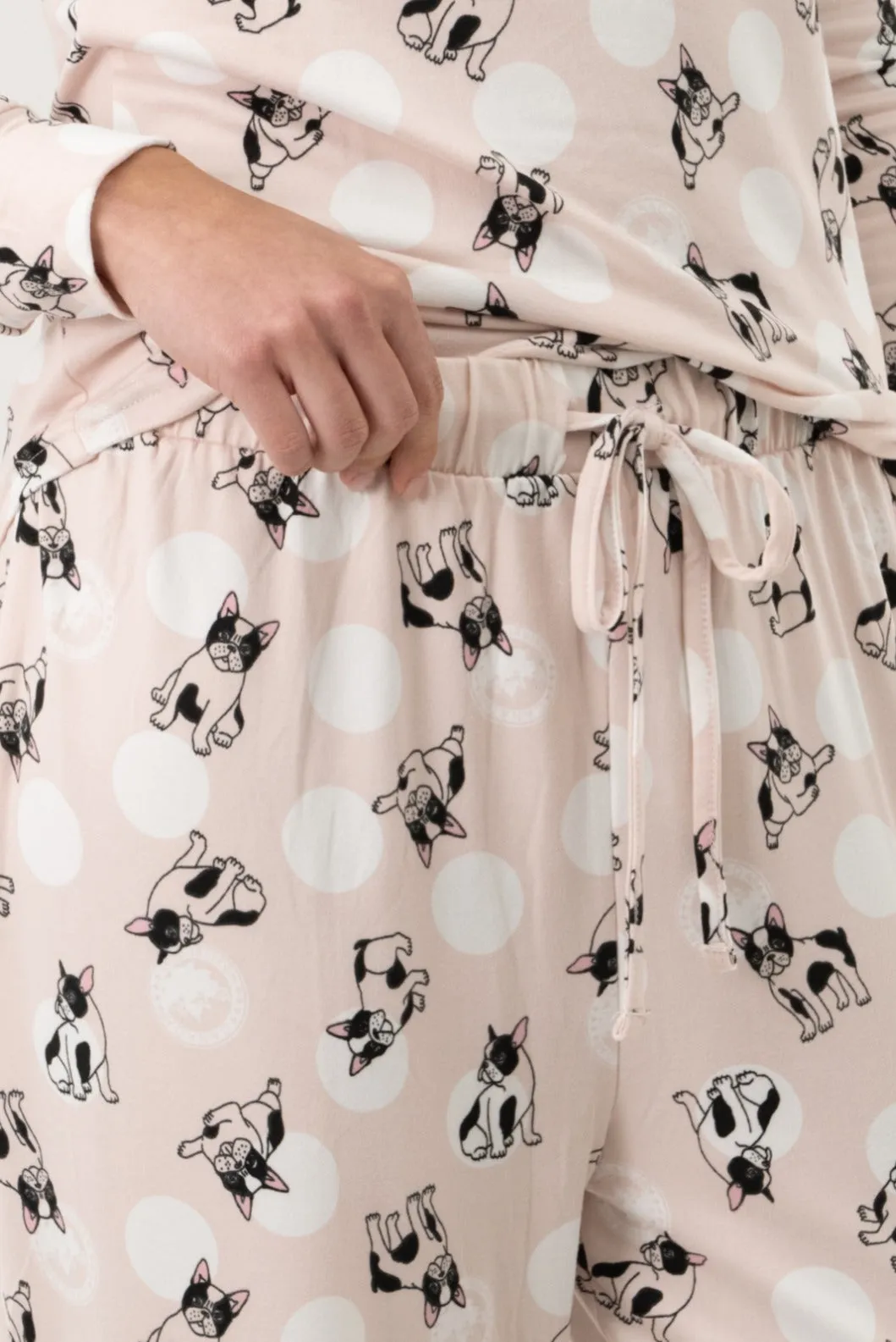 Dog Print Pajama Pants - Pink sold by Fairweather product image thumbnail 4