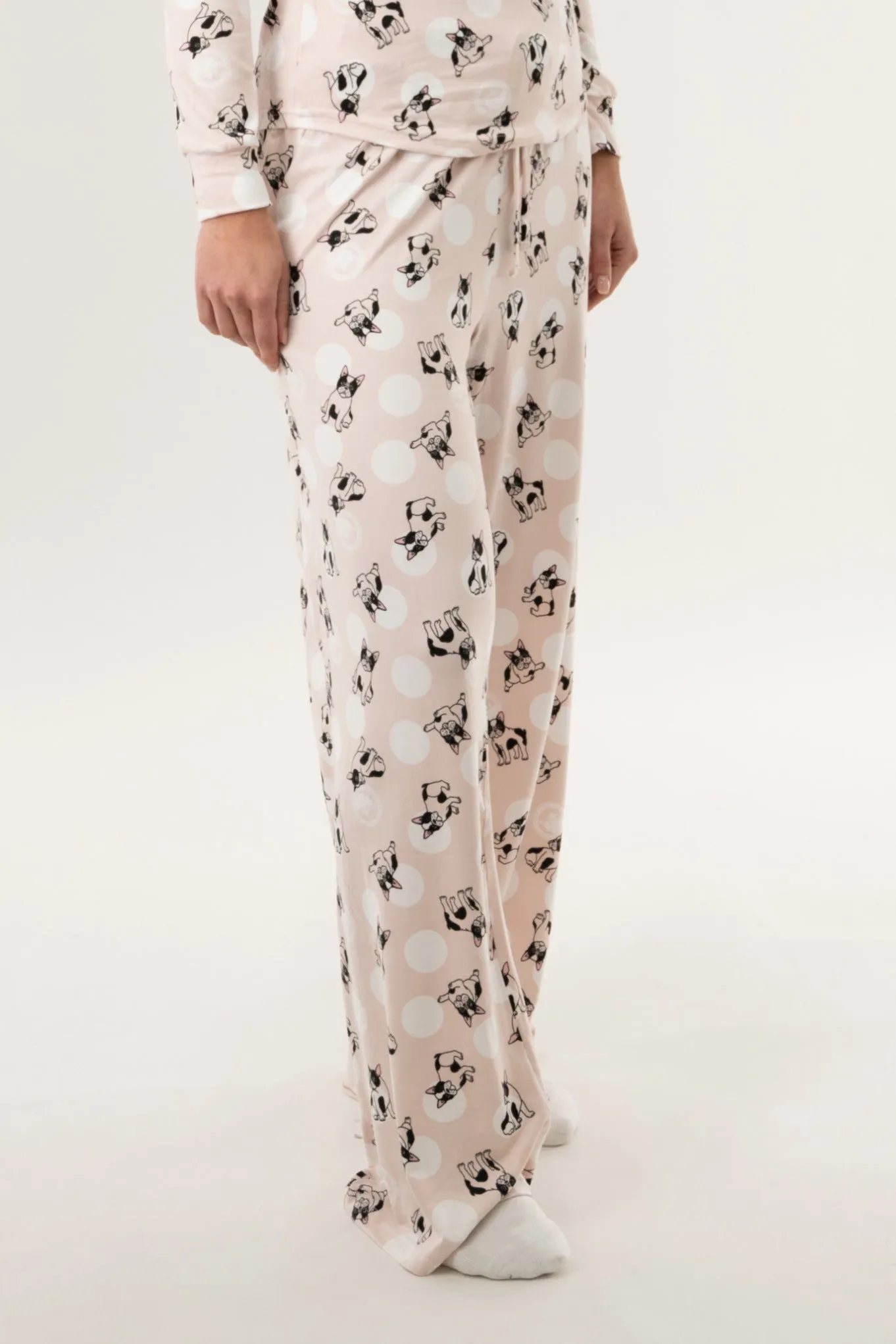 Dog Print Pajama Pants - Pink sold by Fairweather product image thumbnail 2