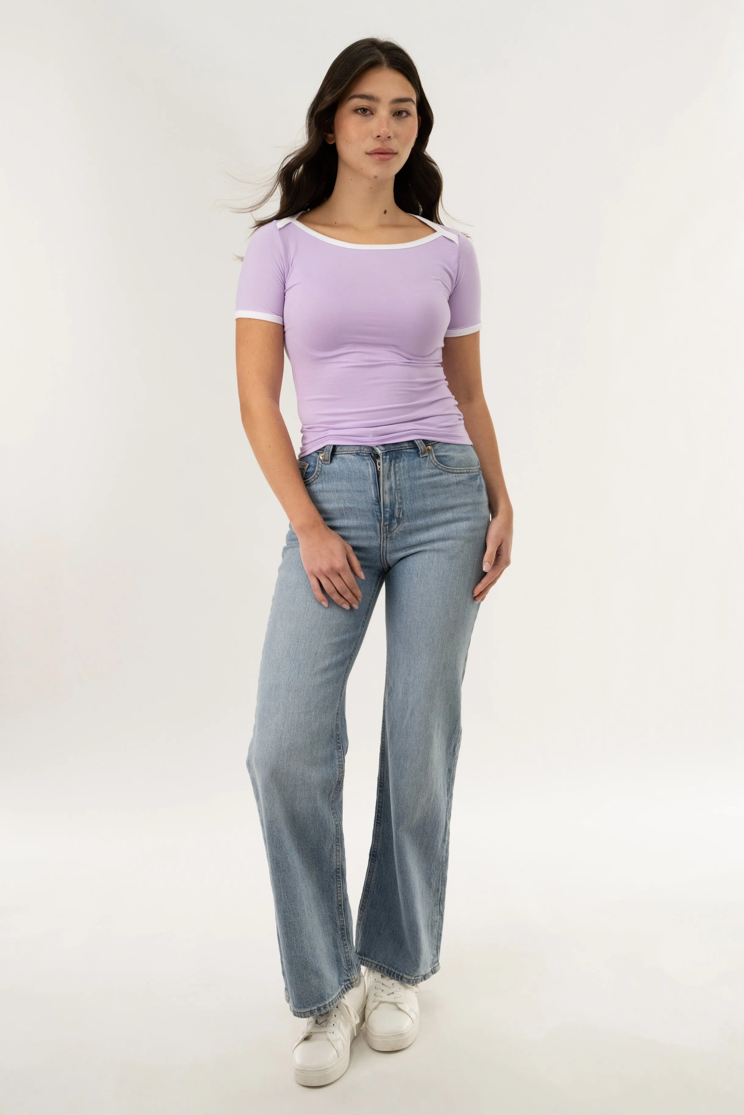 Crewneck Tee - Lavender sold by Fairweather product image thumbnail 5