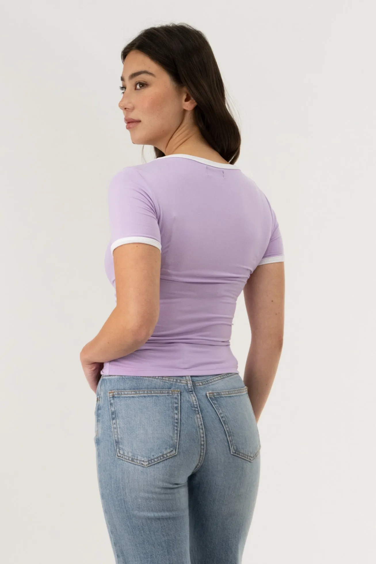 Crewneck Tee - Lavender sold by Fairweather product image thumbnail 3