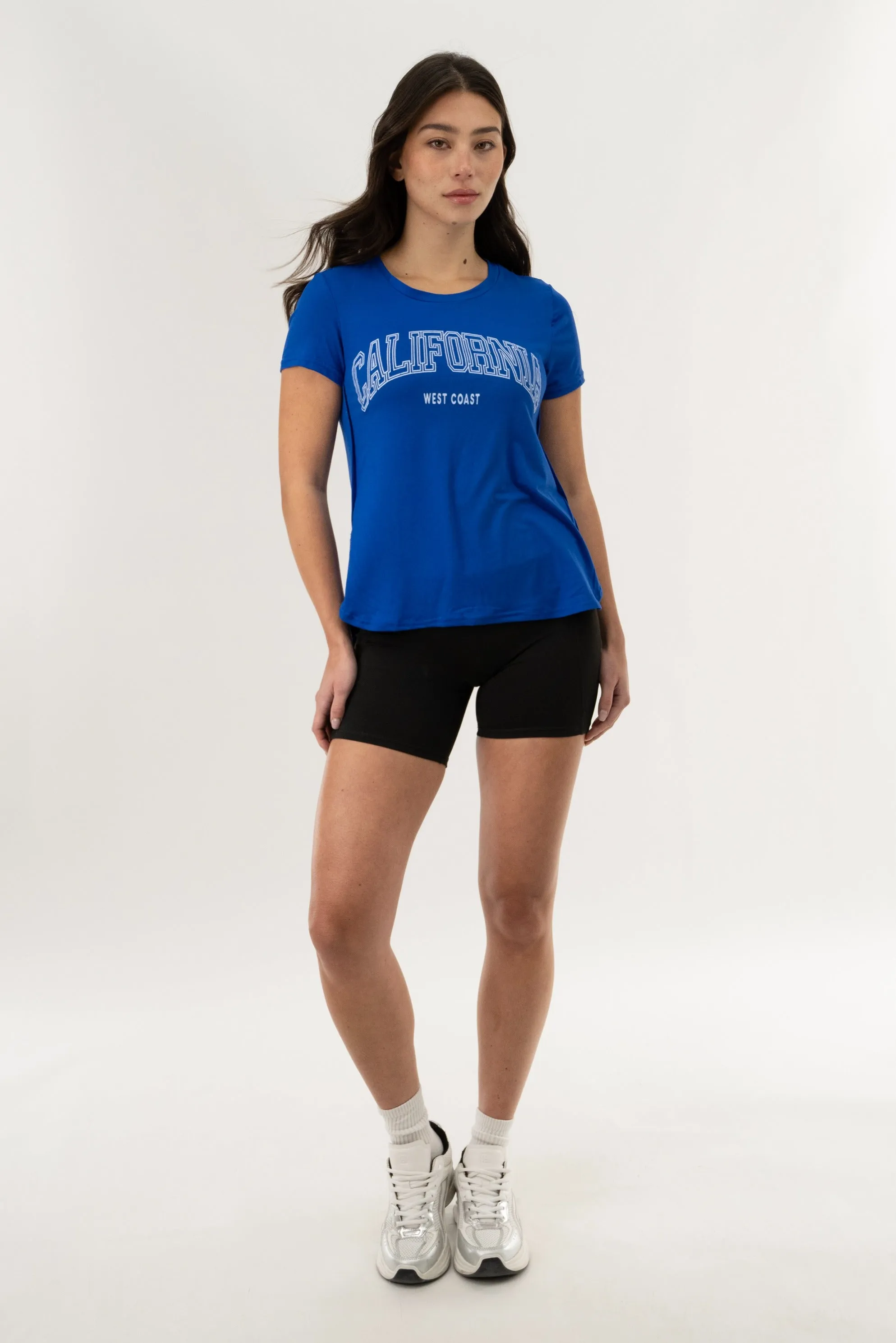 Crewneck California Tee - Blue sold by Fairweather product image thumbnail 5