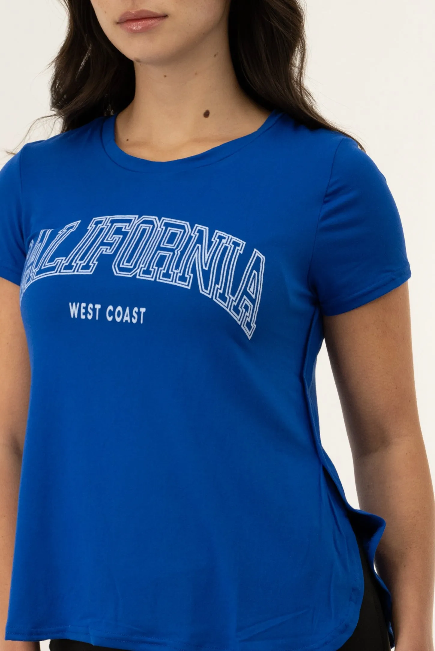 Crewneck California Tee - Blue sold by Fairweather product image thumbnail 4
