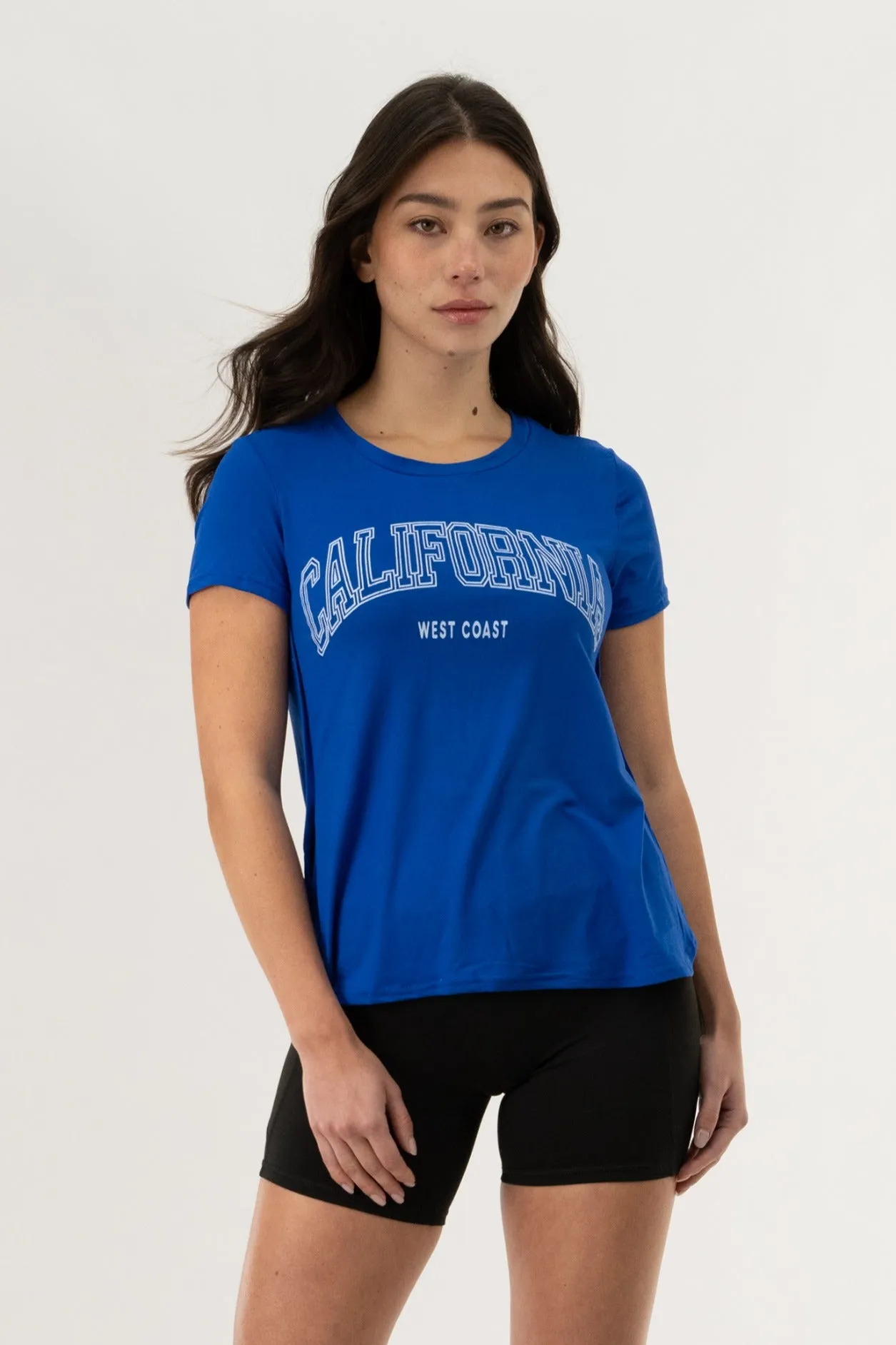 Crewneck California Tee - Blue sold by Fairweather