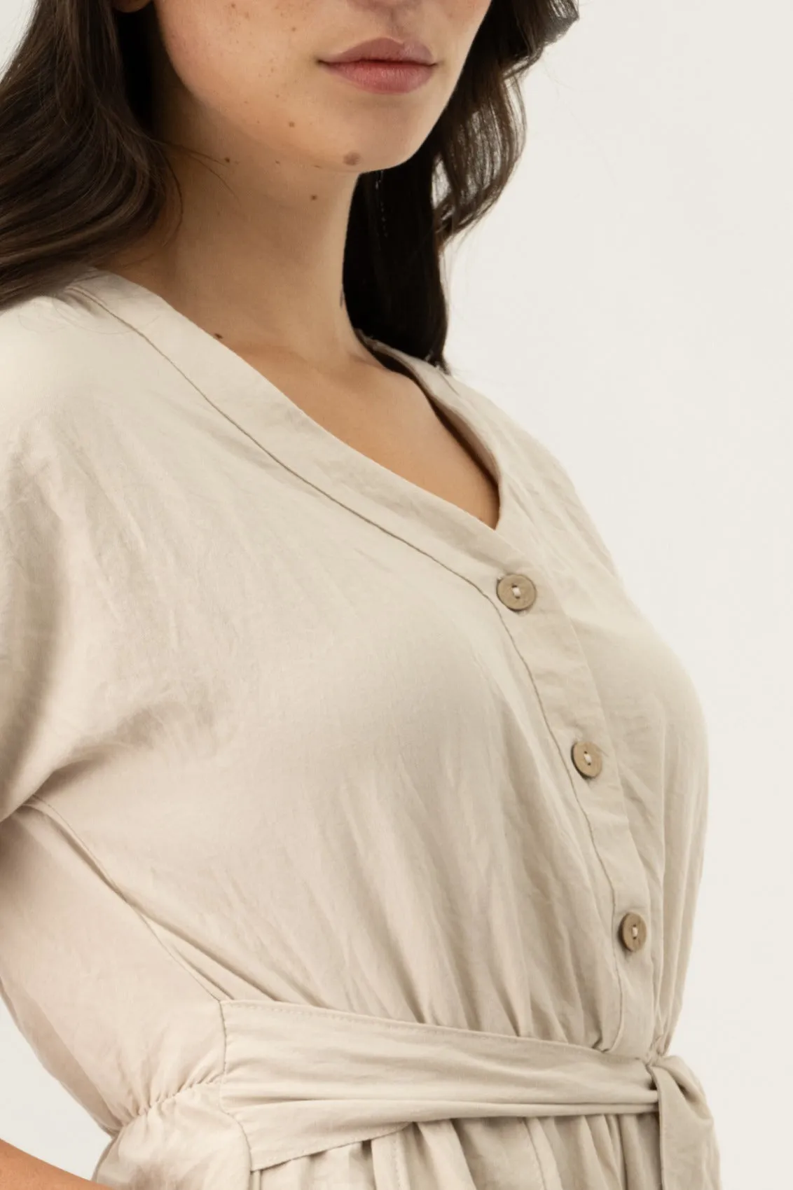 Short Sleeve Romper - Cream sold by Fairweather product image thumbnail 4