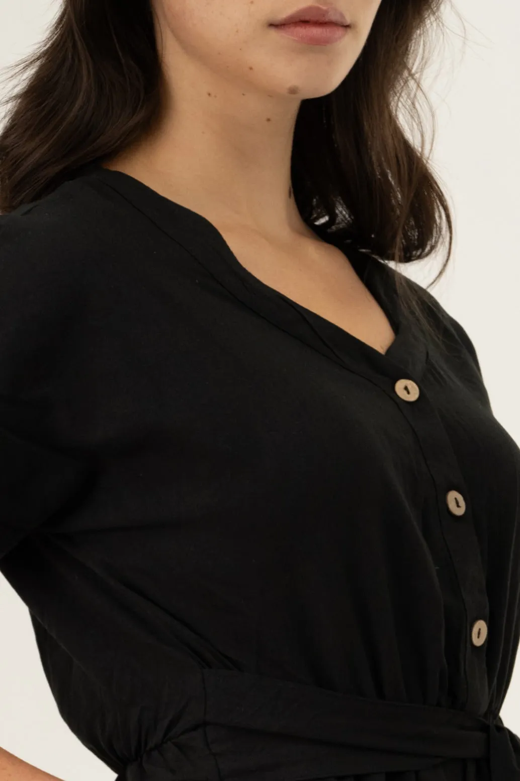 Stylexchange Short Sleeve Romper - Black sold by Fairweather product image thumbnail 4