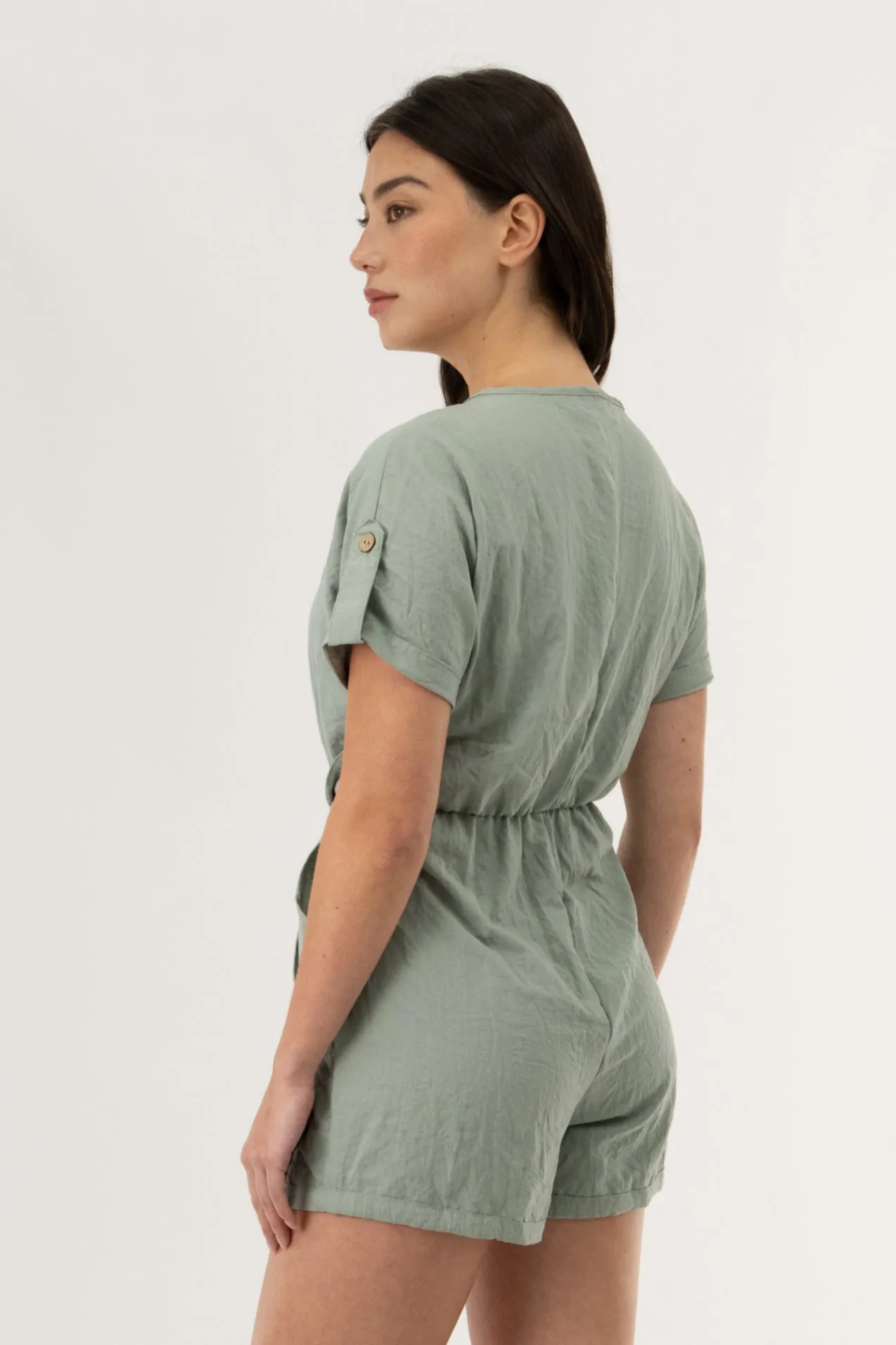 Short Sleeve Romper - Mint sold by Fairweather product image thumbnail 3