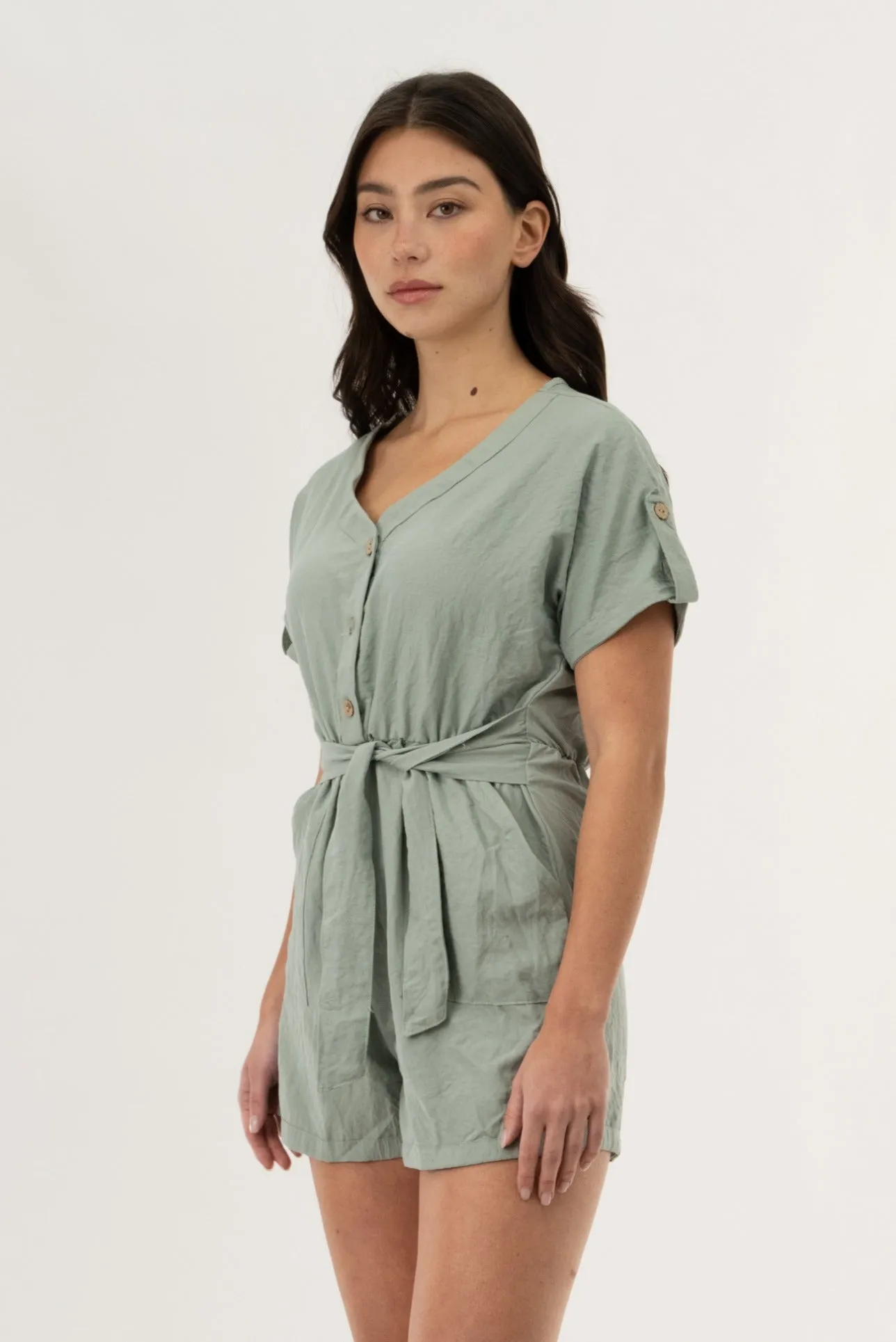 Short Sleeve Romper - Mint sold by Fairweather product image thumbnail 2