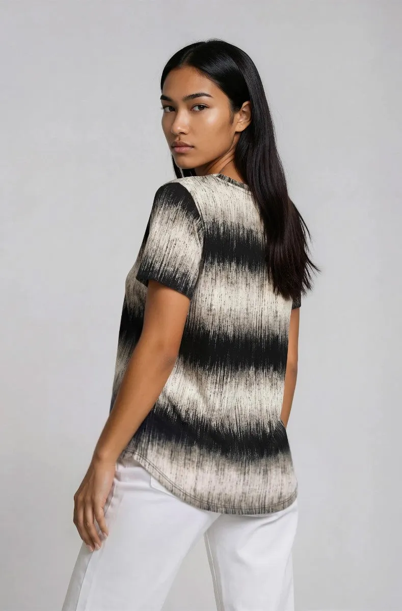 Short Sleeve Crew Neck Tee - Beige sold by Fairweather product image thumbnail 2