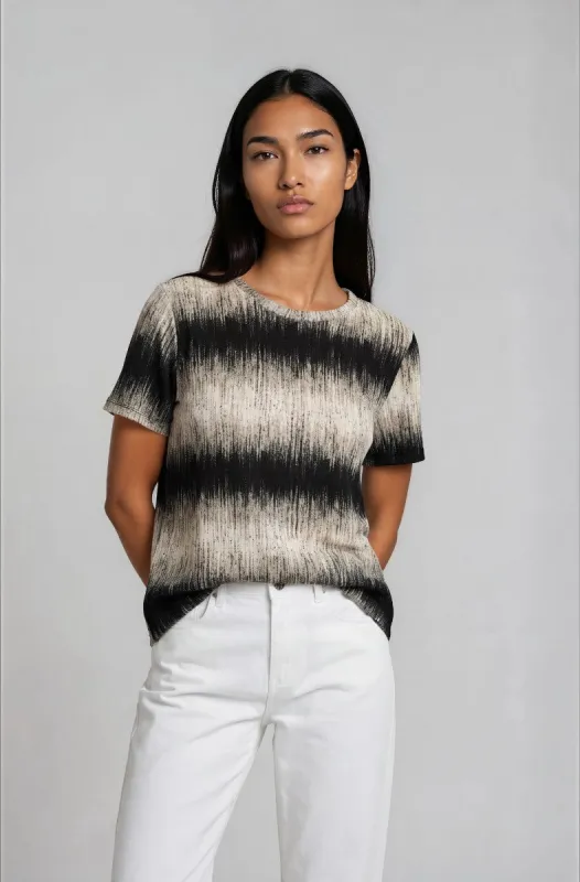 Short Sleeve Crew Neck Tee - Beige made by Fairweather