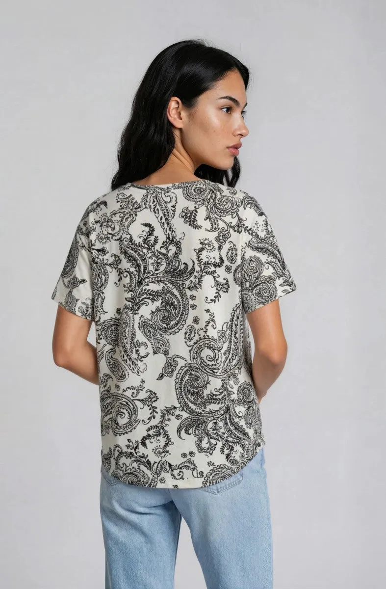 Short Sleeve Crew Neck Tee - Cream sold by Fairweather product image thumbnail 2