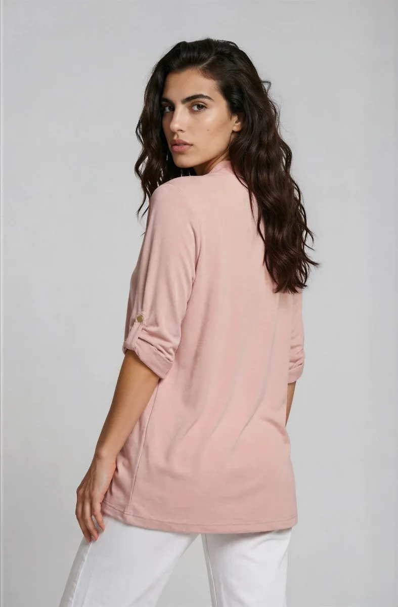 Open Front Cardigan - Blush sold by Fairweather product image thumbnail 2