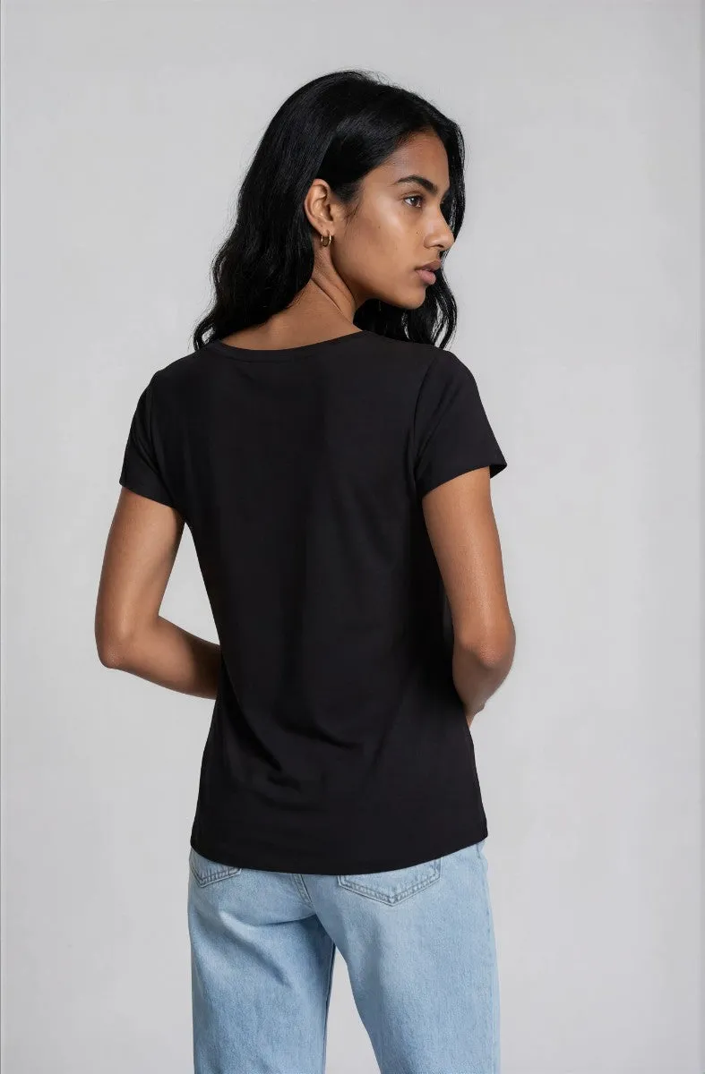 Short Sleeve Zip Henley - Black sold by Fairweather product image thumbnail 2