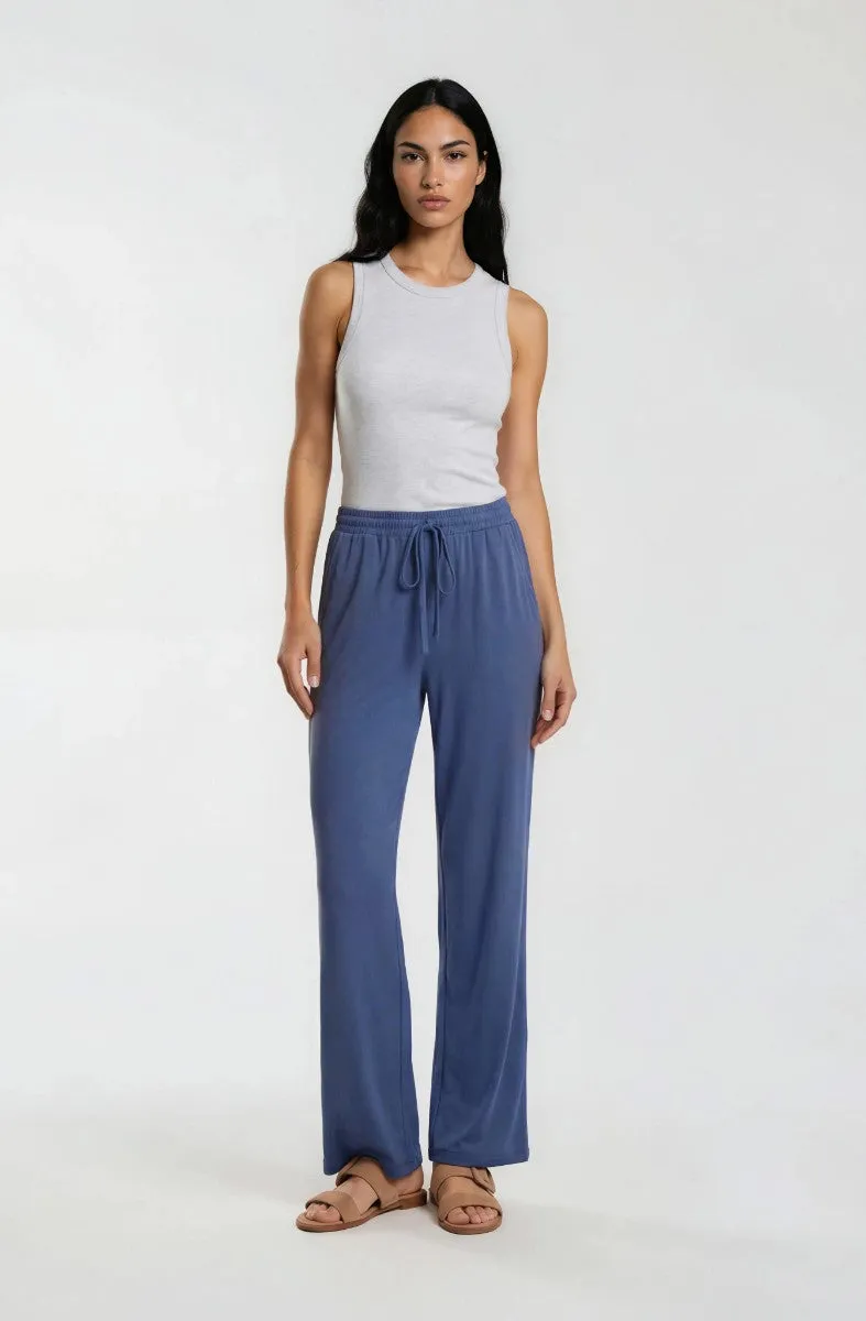 Wide Leg Pants - Blue sold by Fairweather