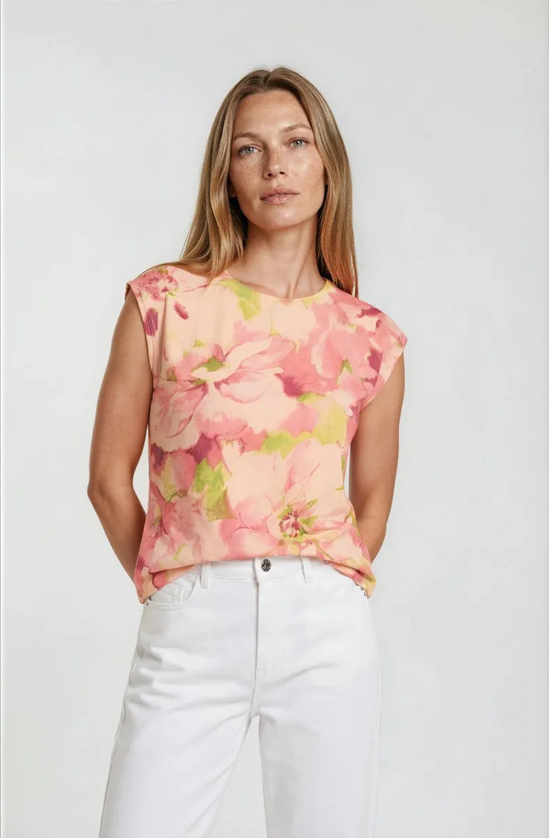Basic Printed Tee - Blush sold by Fairweather