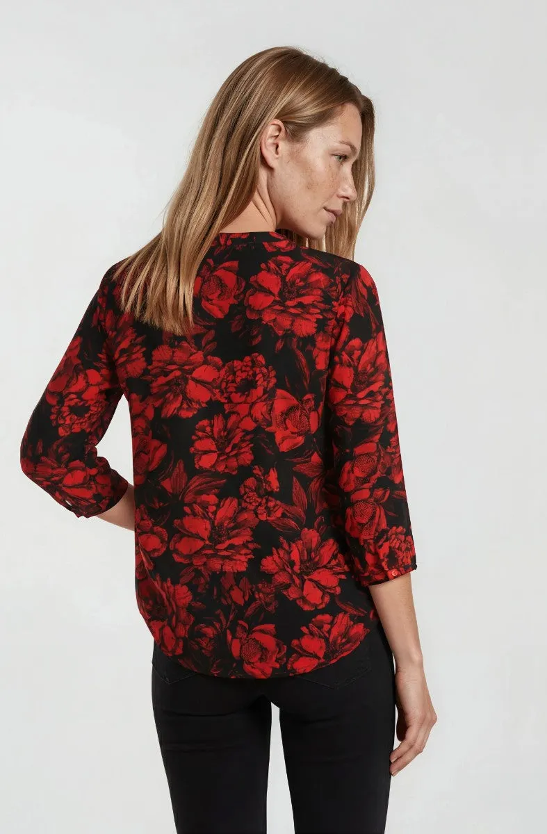 Printed Pleated Tunic - Red sold by Fairweather product image thumbnail 2