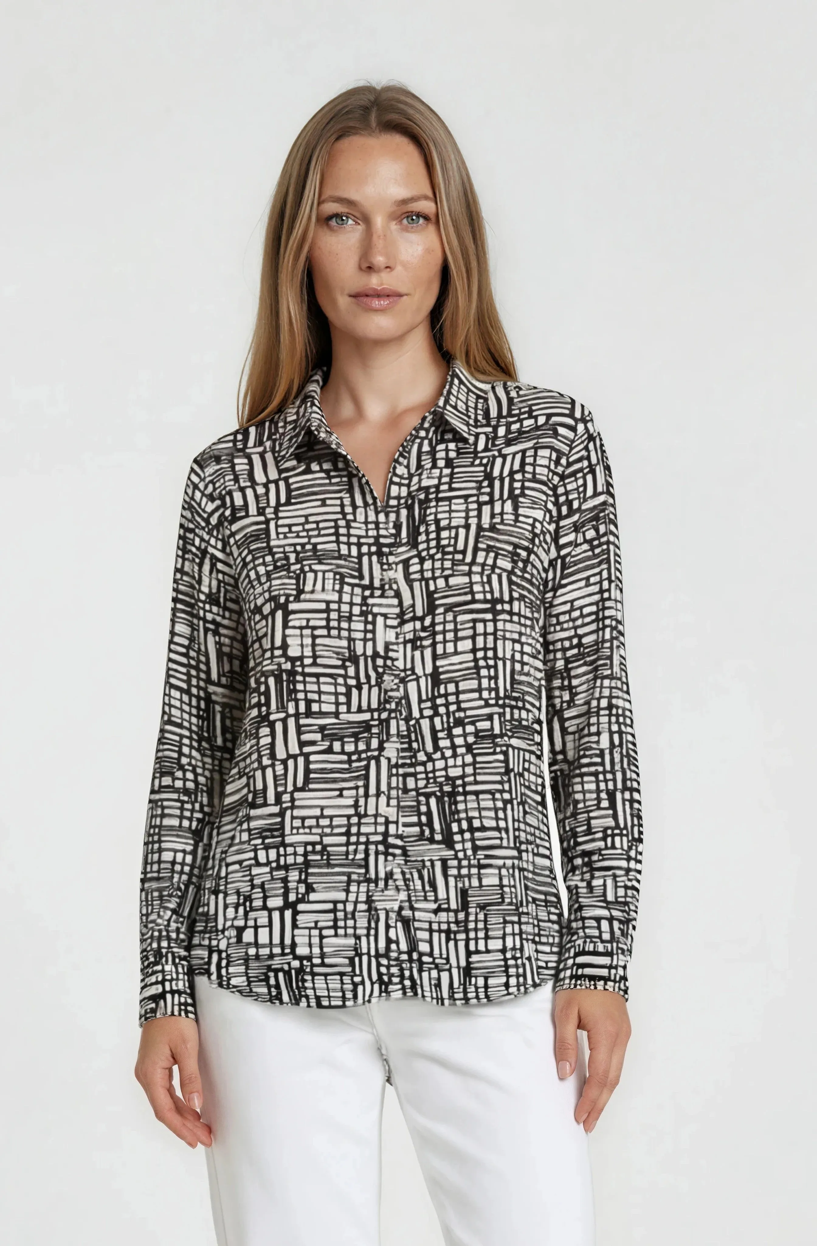 Button Up Blouse - White sold by Fairweather