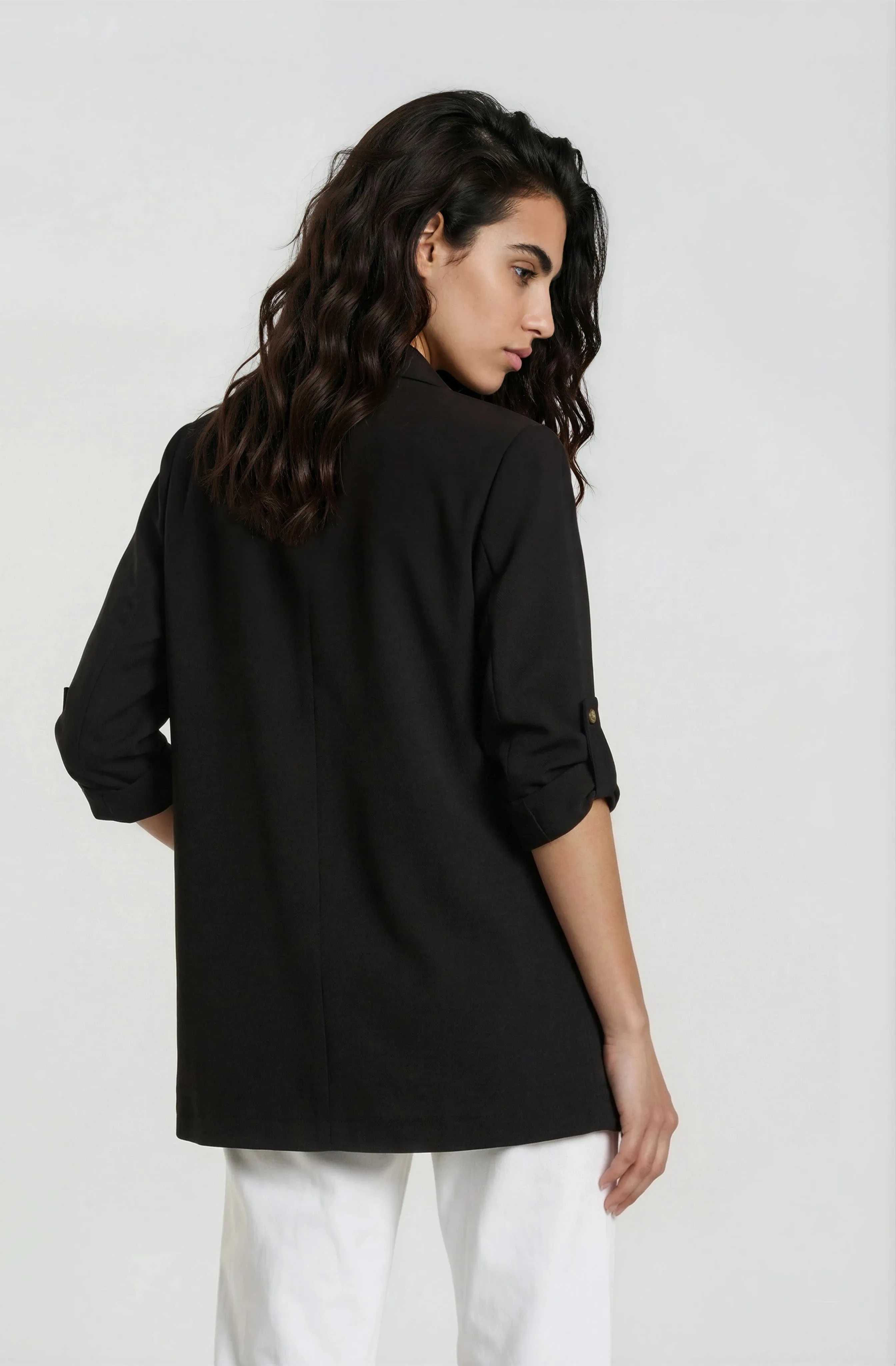 Open Front Blazer - Black sold by Fairweather product image thumbnail 2