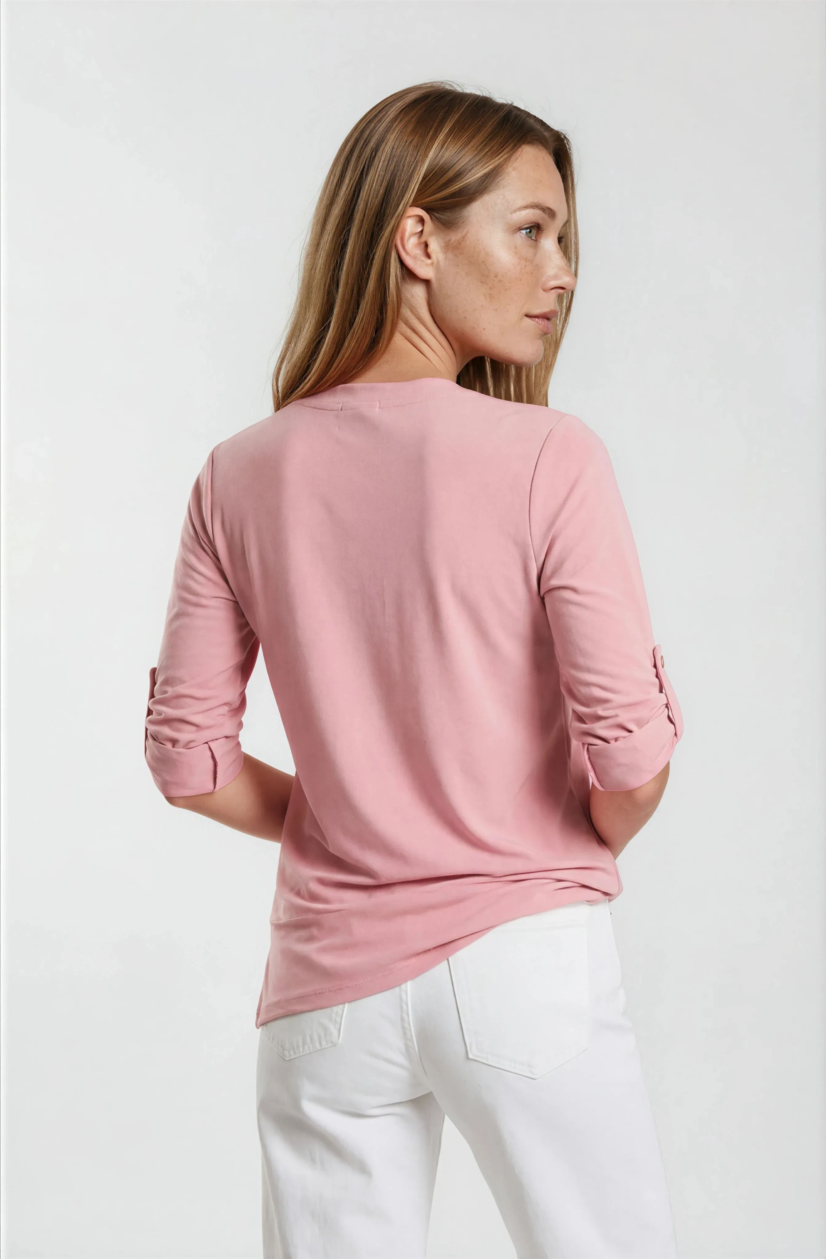 Long Open Front Cardigan - Pink sold by Fairweather product image thumbnail 2