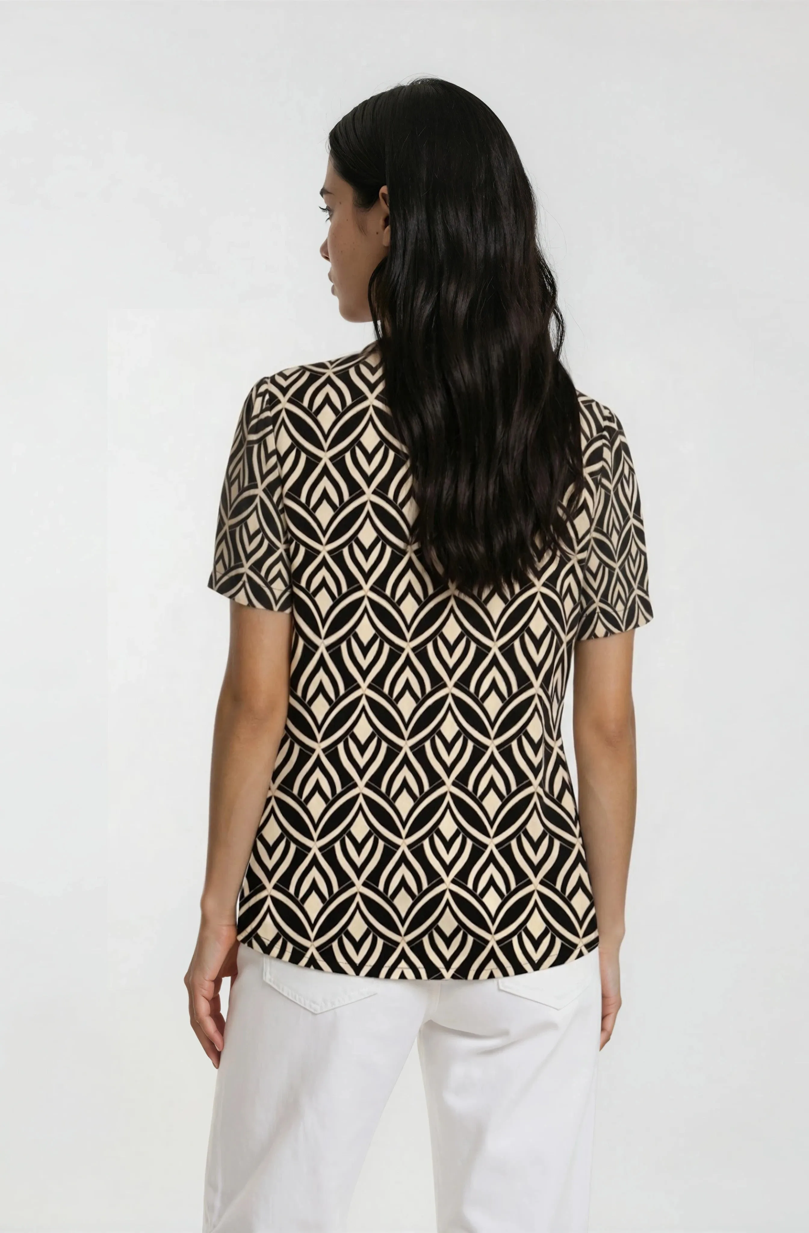 Short Sleeve Button Down Top - Black sold by Fairweather product image thumbnail 2