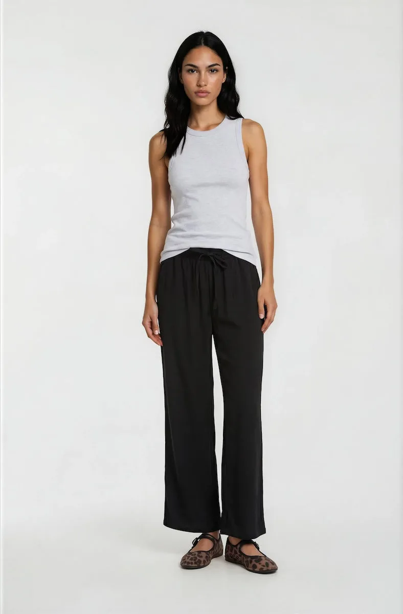 Cropped Wide Leg Pants - Black sold by Fairweather