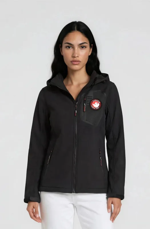 Hooded Tech Jacket - Black made by Fairweather