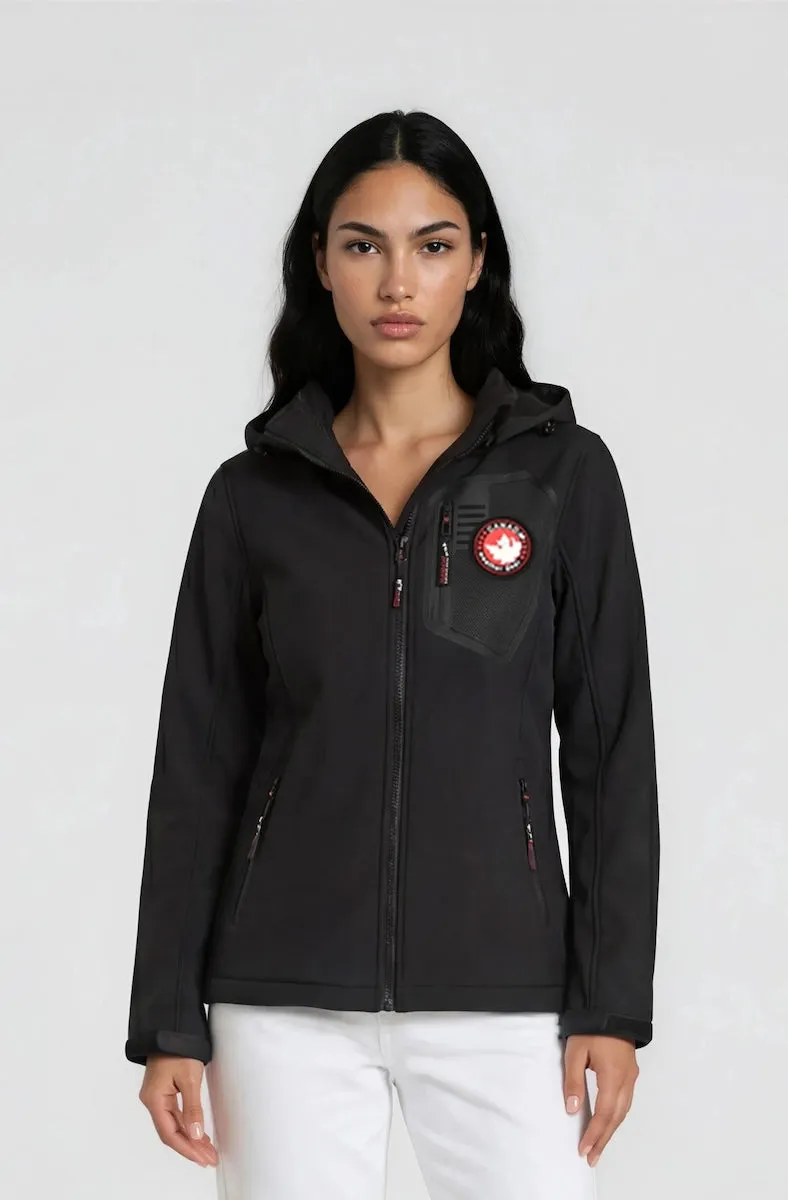 Hooded Tech Jacket - Black sold by Fairweather