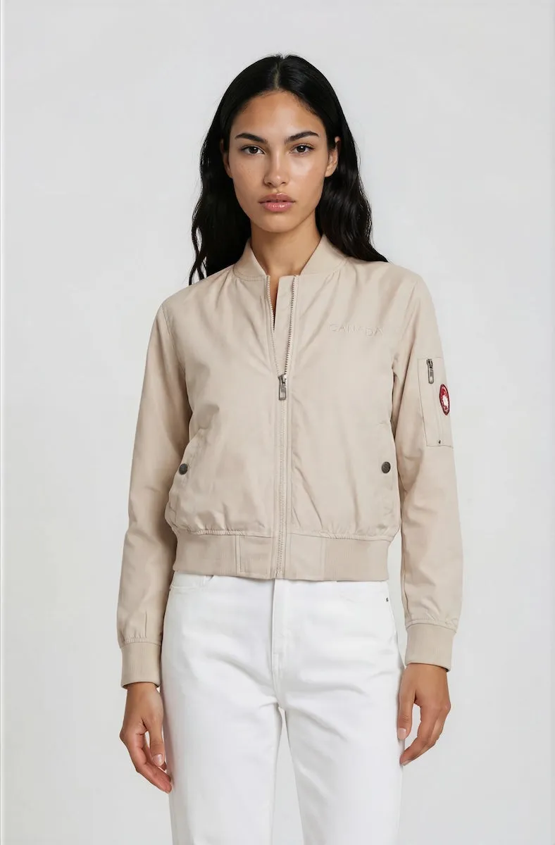 Classic Ripstop Bomber Jacket - Beige sold by Fairweather