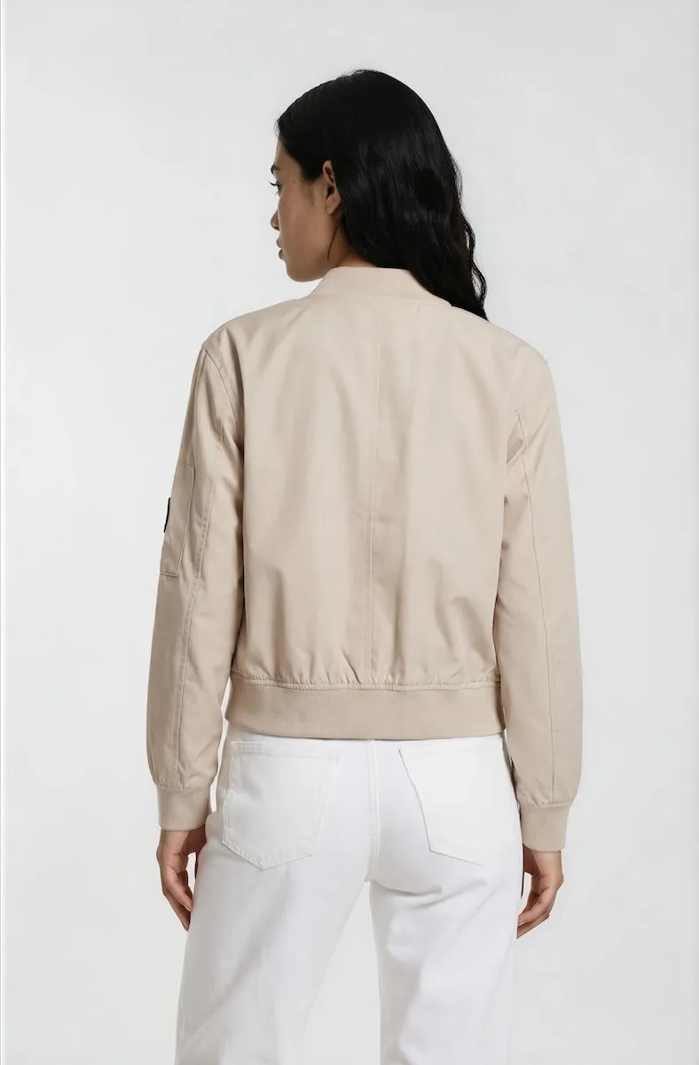 Classic Ripstop Bomber Jacket - Beige sold by Fairweather product image thumbnail 2