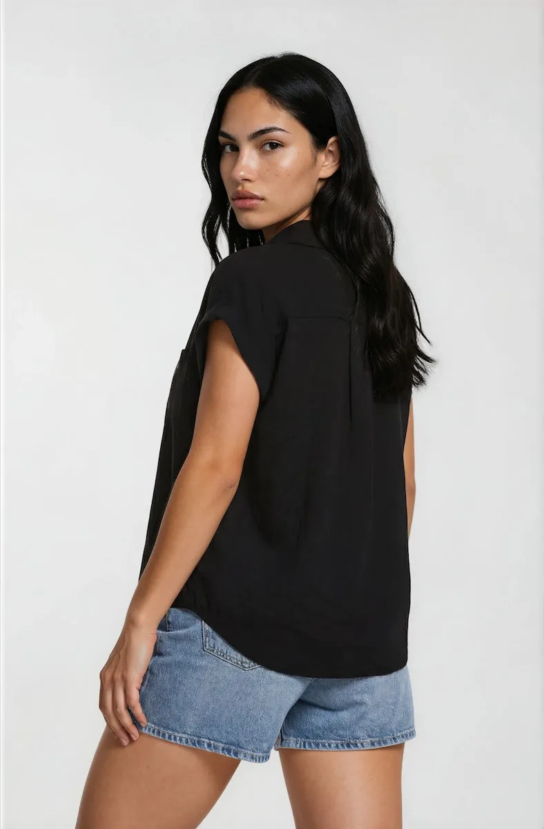 Short Sleeve Button Up Shirt - Black sold by Fairweather product image thumbnail 2