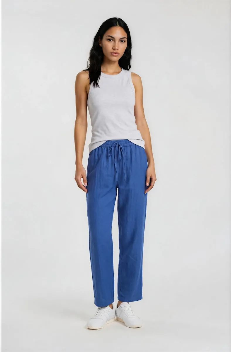 Cropped Wide Leg Pants - Blue sold by Fairweather